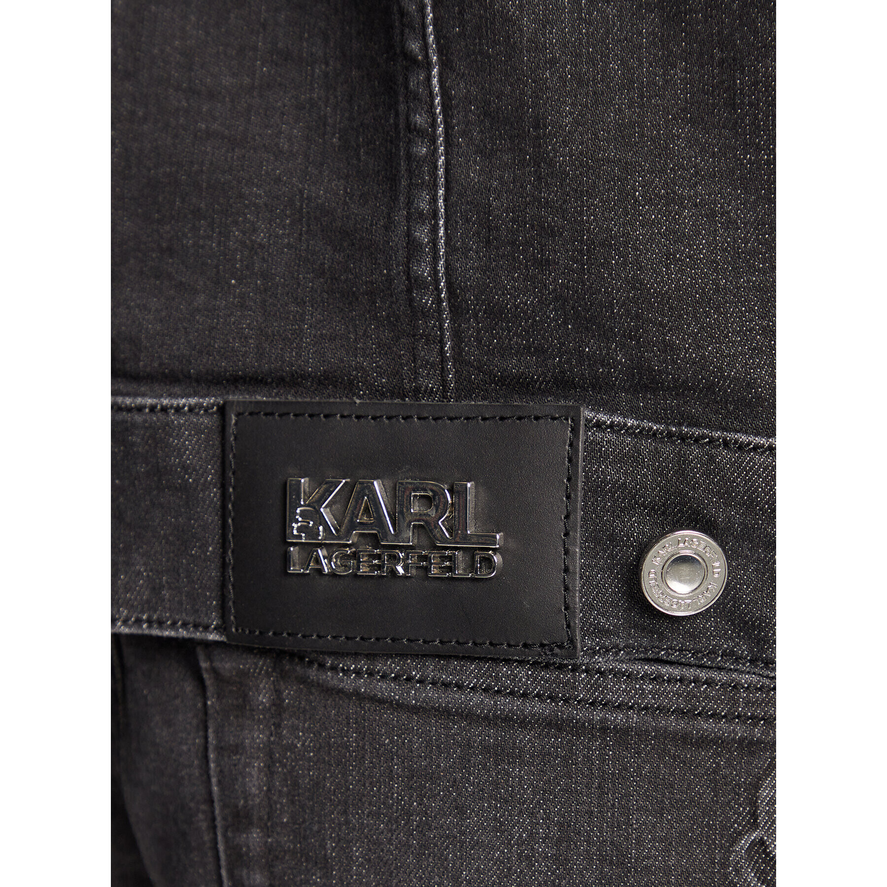 KARL LAGERFELD Jeansová bunda 505802 524835 Černá Regular Fit - Pepit.cz