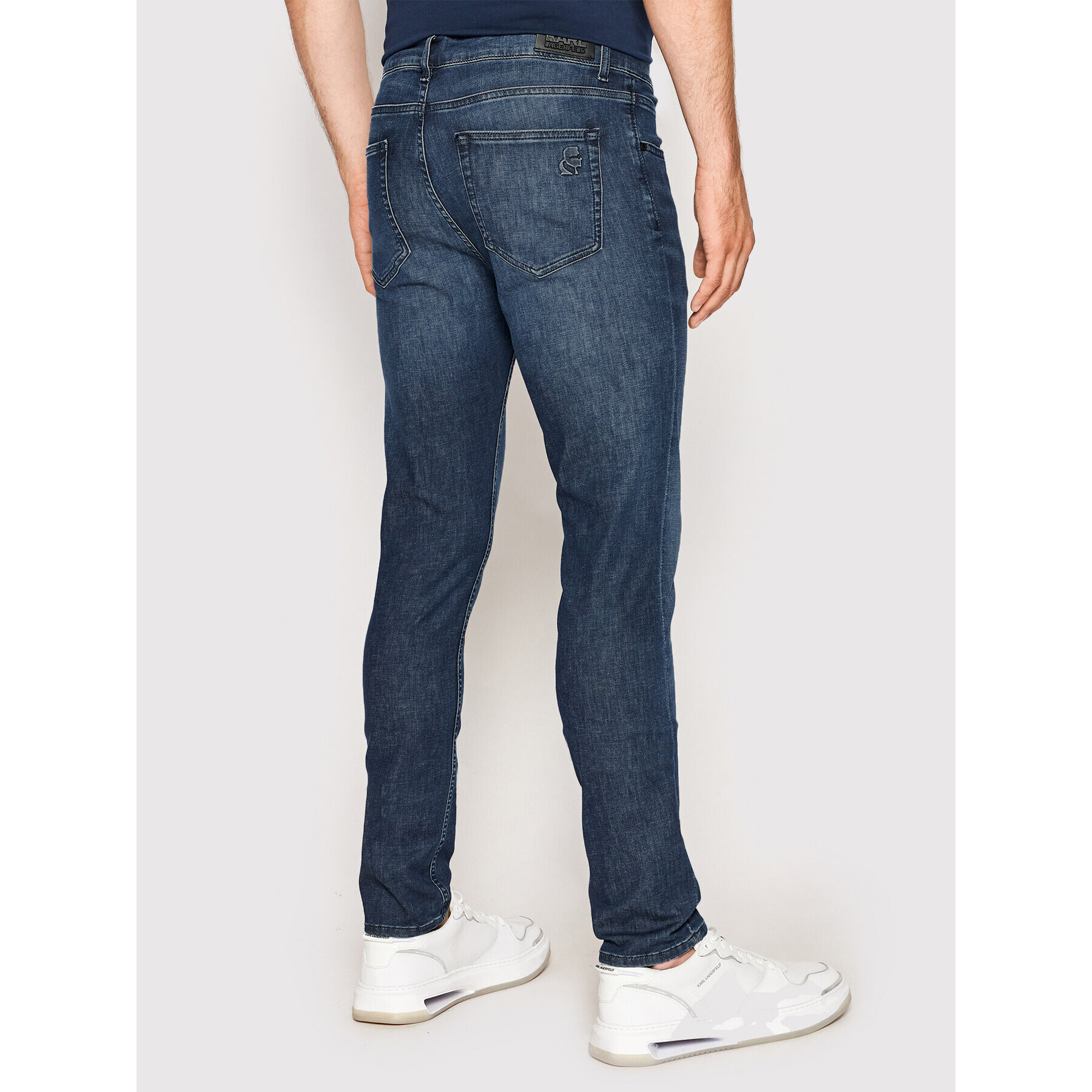 KARL LAGERFELD Jeansy 265801 521833 Tmavomodrá Slim Fit - Pepit.cz