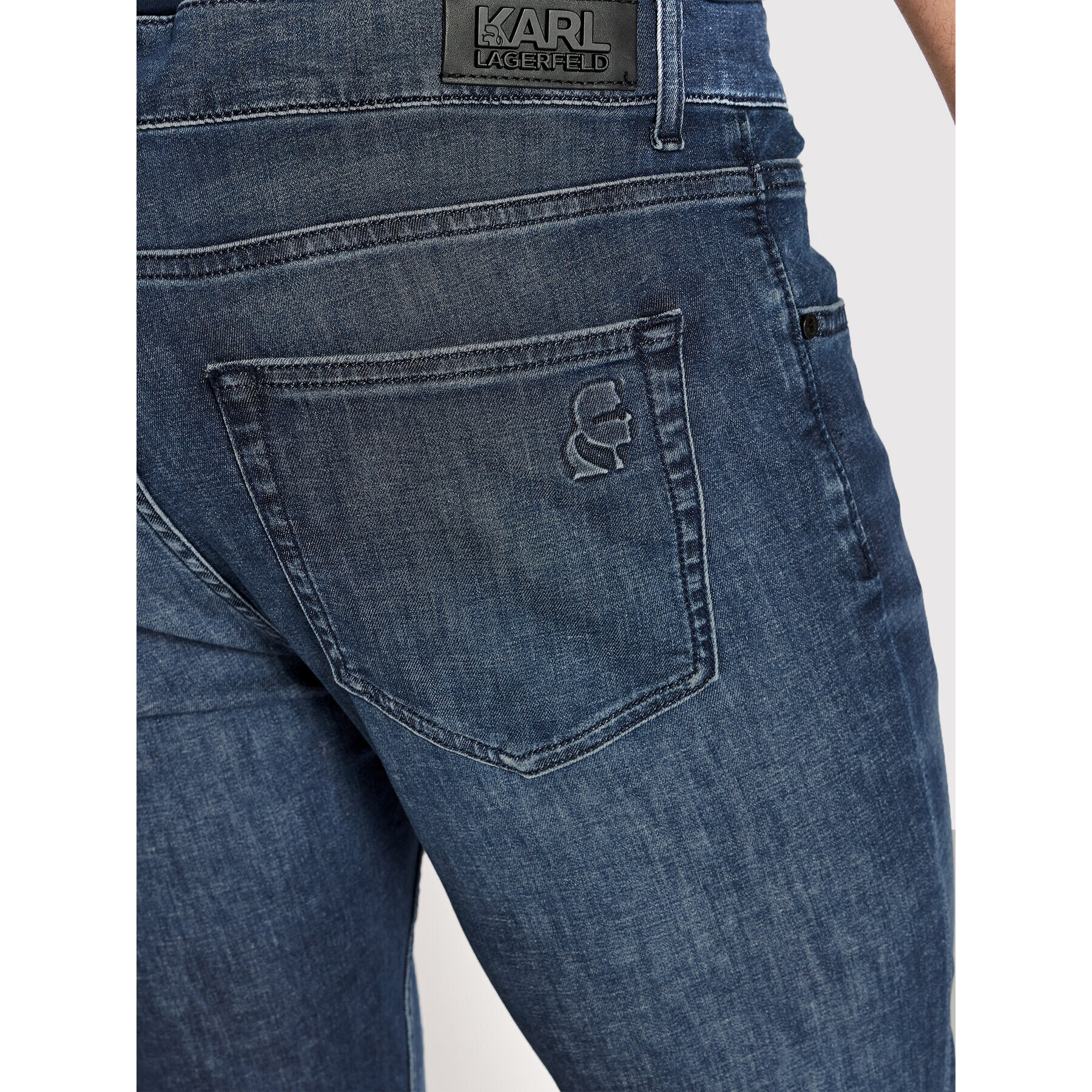 KARL LAGERFELD Jeansy 265801 521833 Tmavomodrá Slim Fit - Pepit.cz