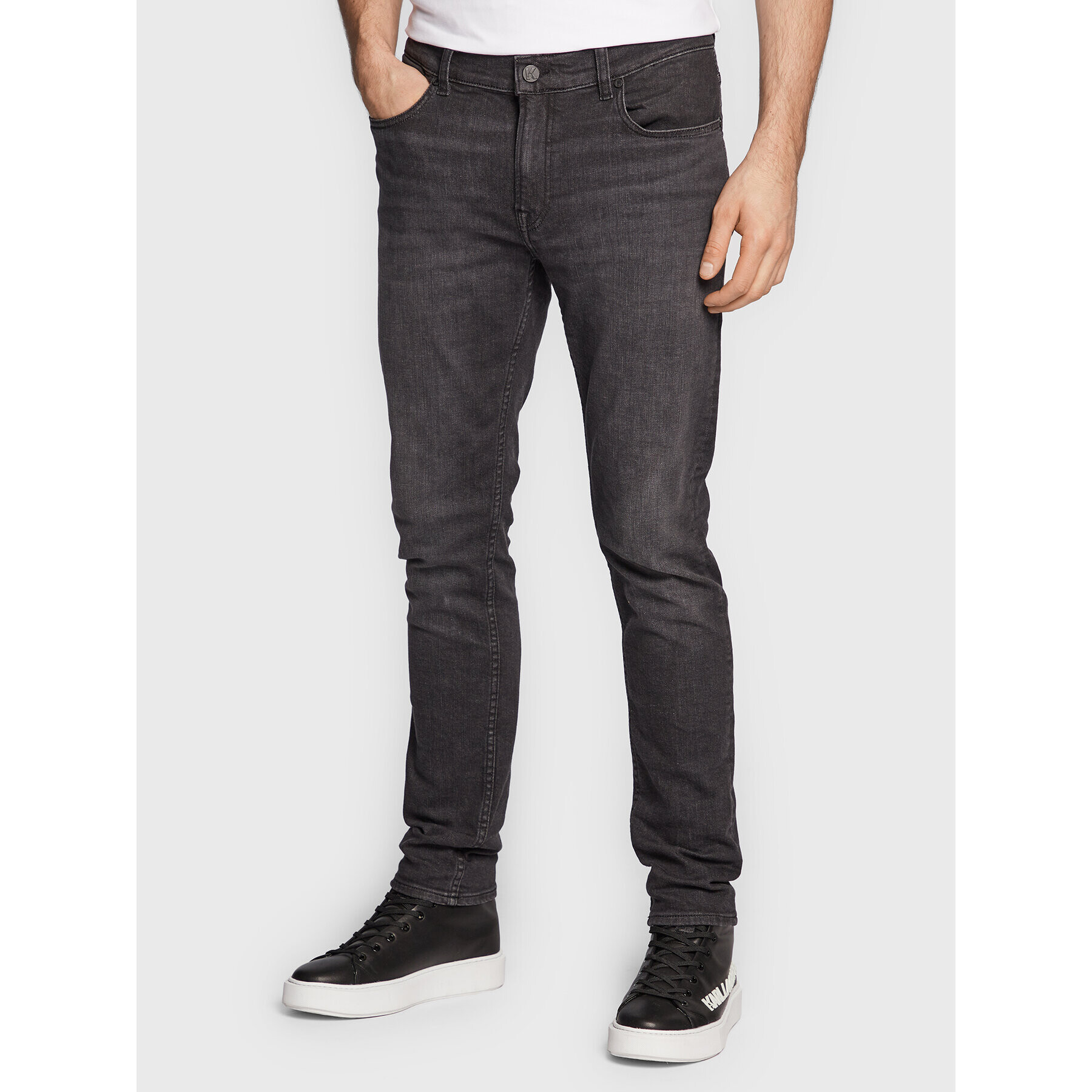 KARL LAGERFELD Jeansy 265801 524835 Černá Slim Fit - Pepit.cz