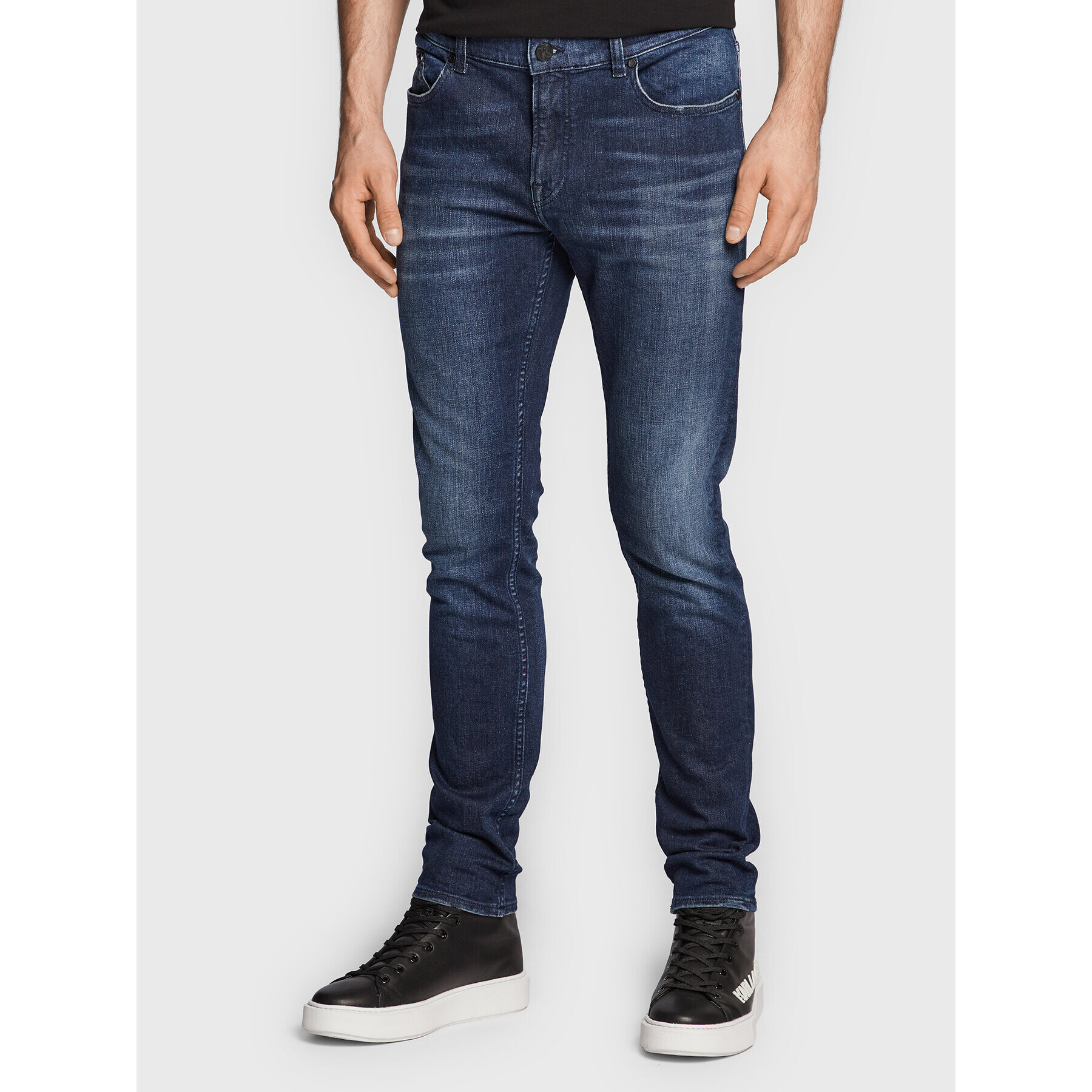 KARL LAGERFELD Jeansy 265801 524835 Modrá Slim Fit - Pepit.cz