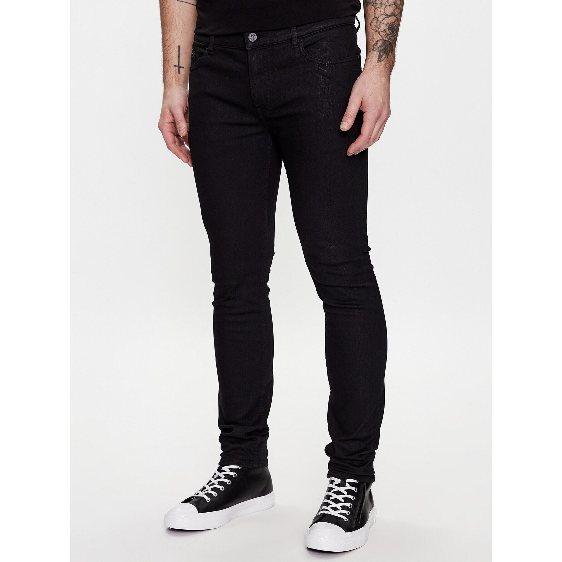 KARL LAGERFELD Jeansy 265801 524842 Černá Regular Fit - Pepit.cz