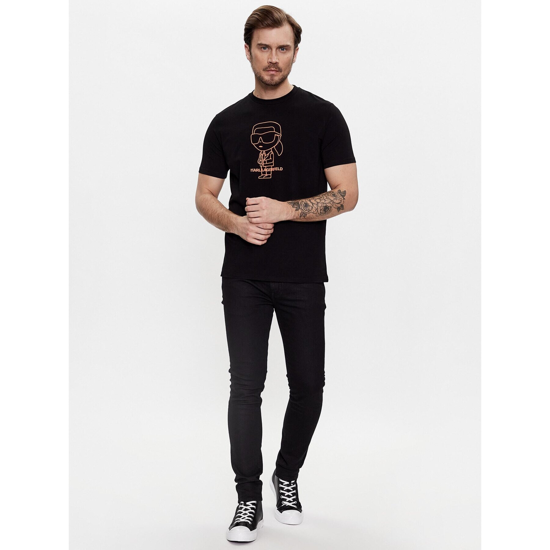 KARL LAGERFELD Jeansy 265801 524842 Černá Regular Fit - Pepit.cz