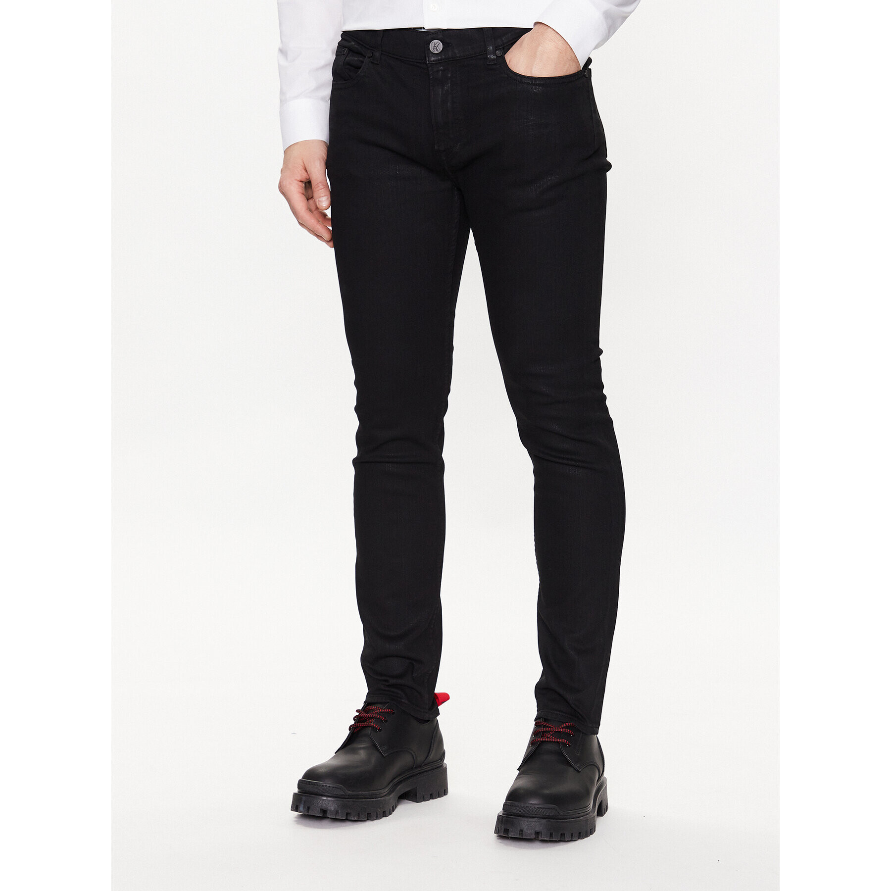 KARL LAGERFELD Jeansy 265801 531842 Černá Regular Fit - Pepit.cz