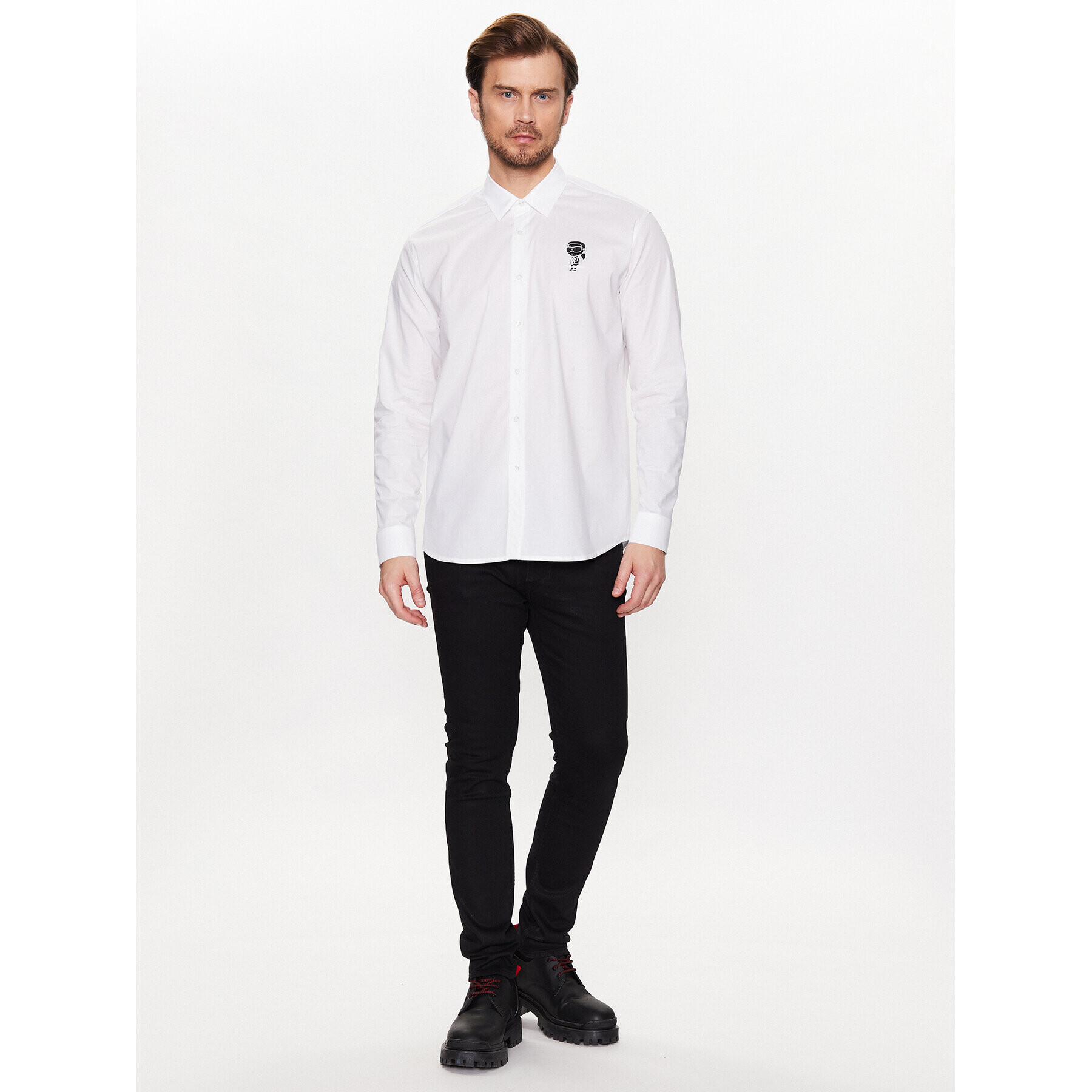 KARL LAGERFELD Jeansy 265801 531842 Černá Regular Fit - Pepit.cz