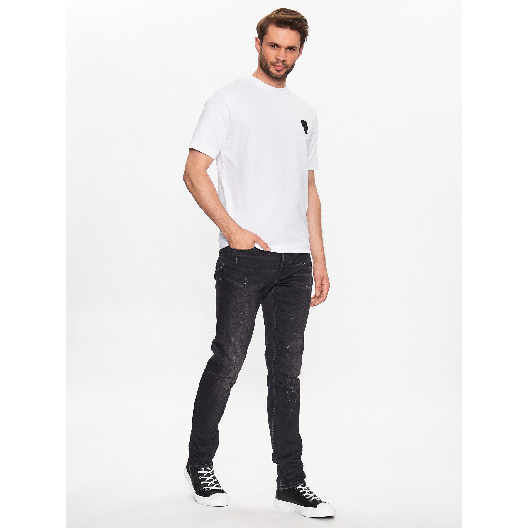 KARL LAGERFELD Jeansy 265801 532832 Černá Slim Fit - Pepit.cz