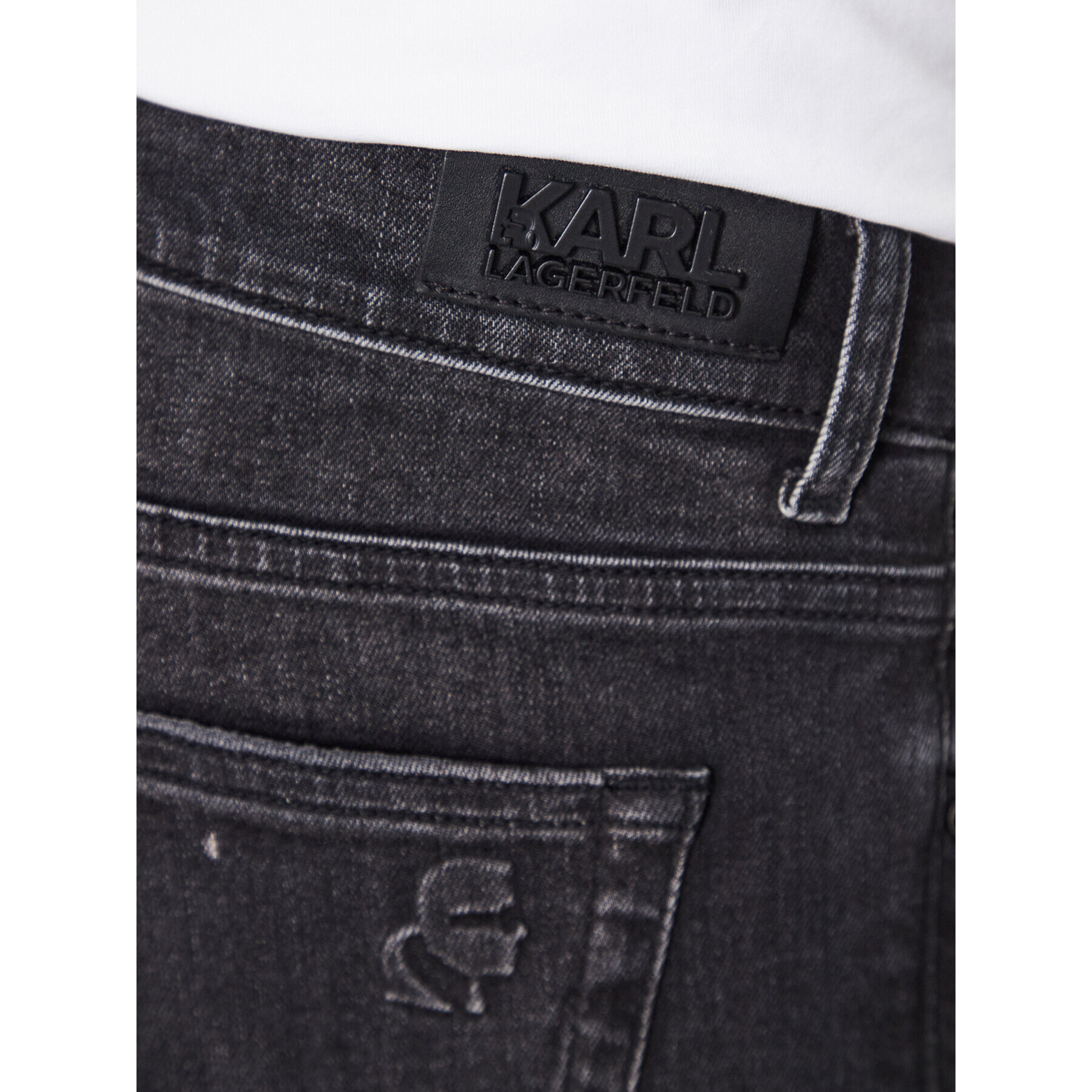 KARL LAGERFELD Jeansy 265801 532832 Černá Slim Fit - Pepit.cz