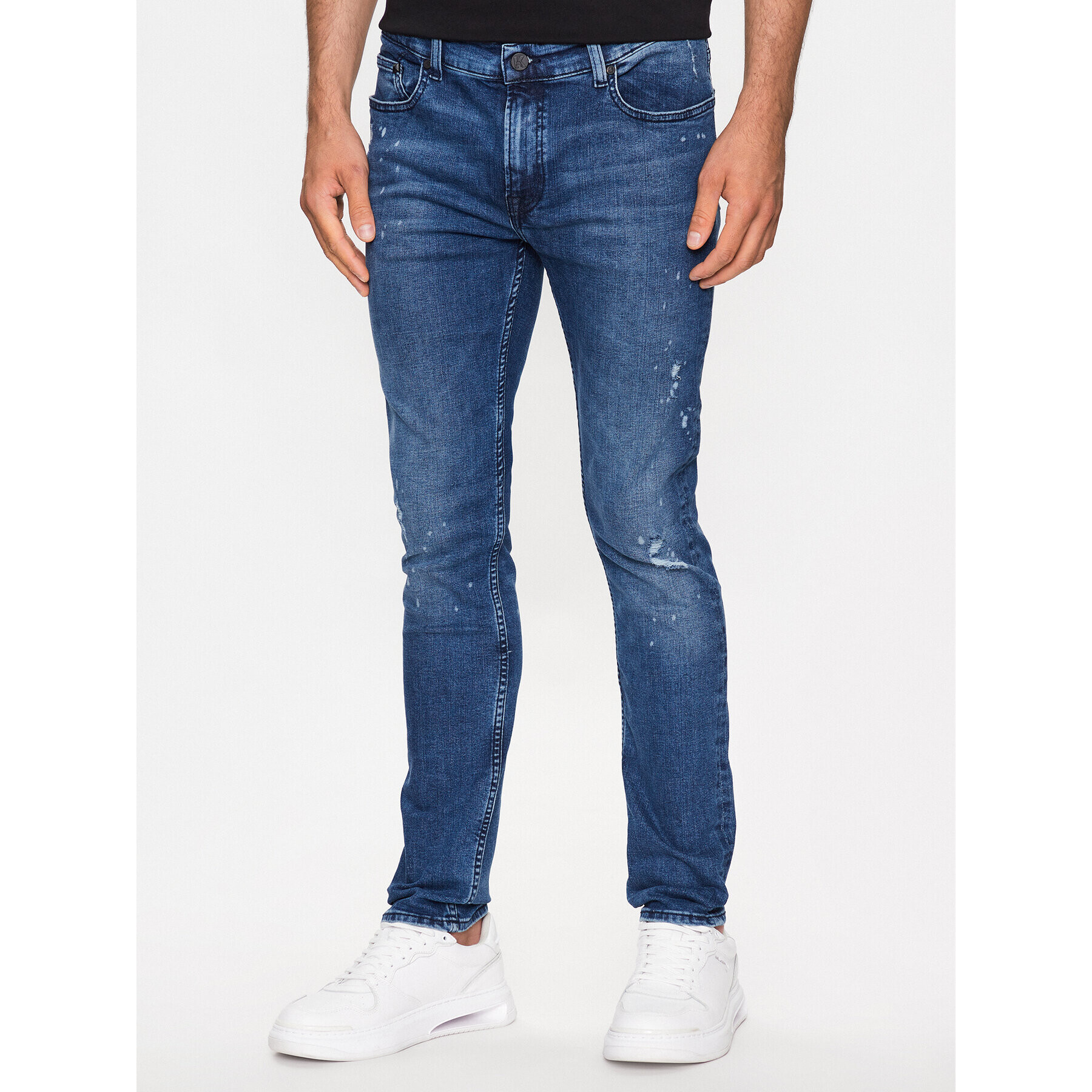 KARL LAGERFELD Jeansy 265801 532832 Modrá Slim Fit - Pepit.cz