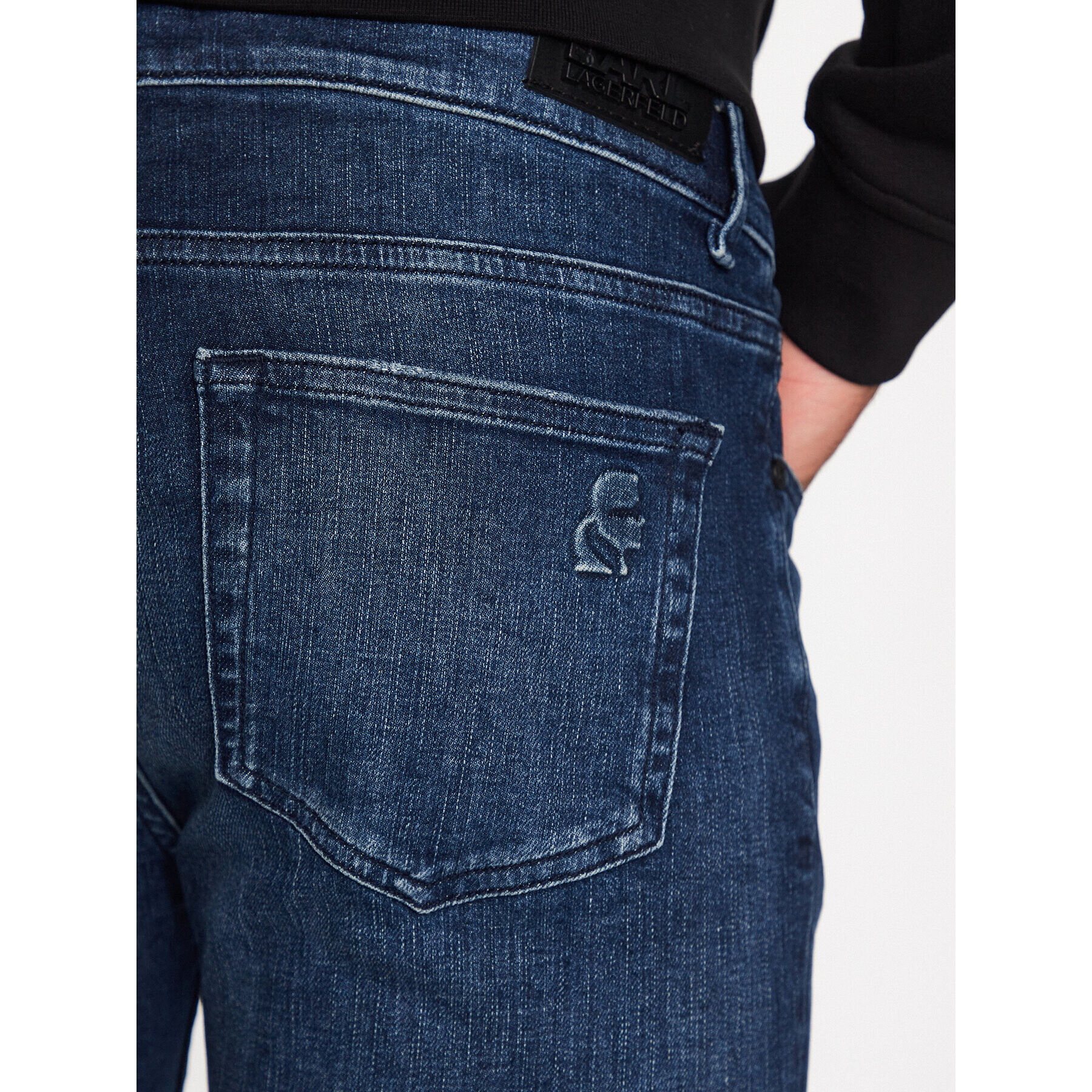 KARL LAGERFELD Jeansy 265801 532835 Tmavomodrá Slim Fit - Pepit.cz