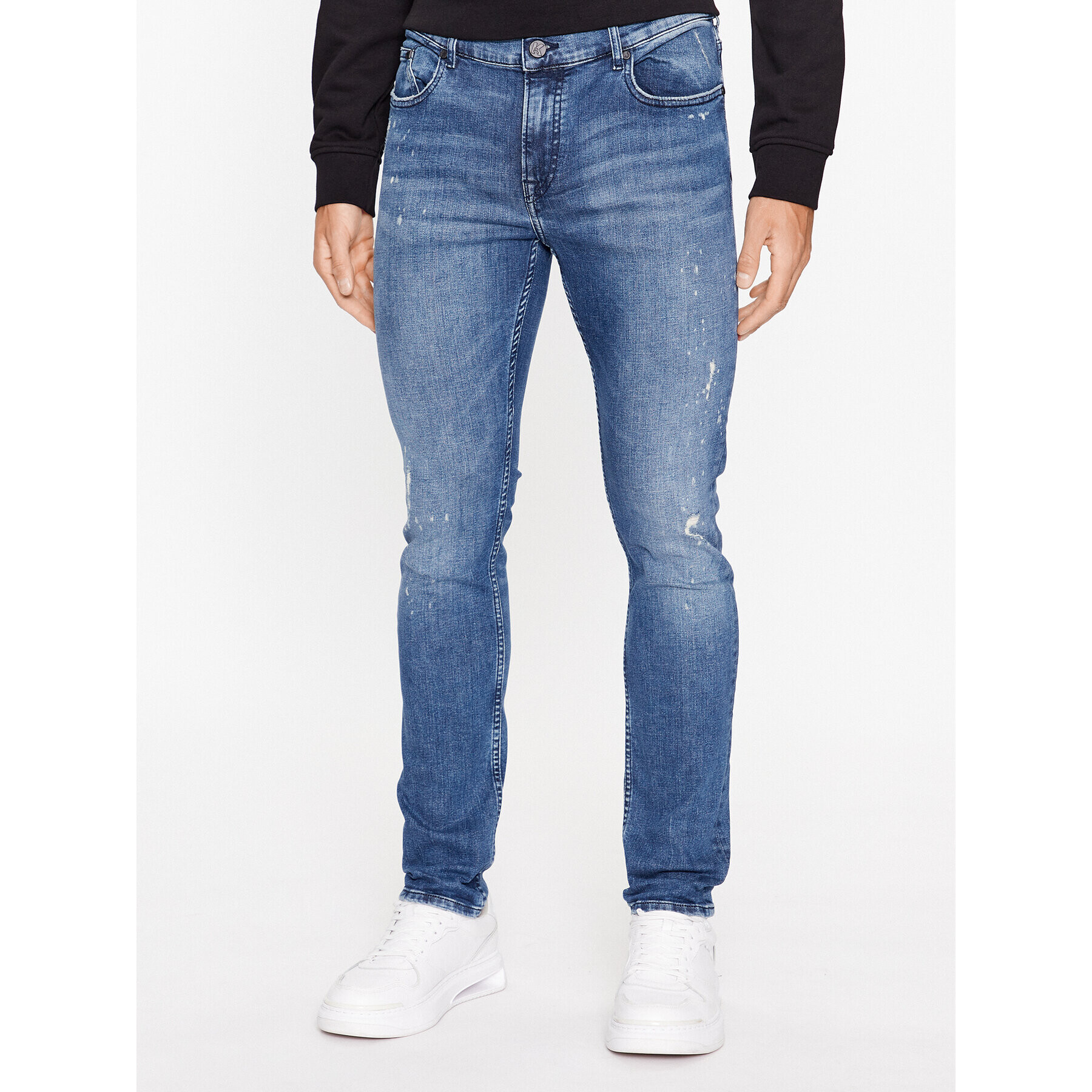 KARL LAGERFELD Jeansy 265801 534832 Tmavomodrá Slim Fit - Pepit.cz