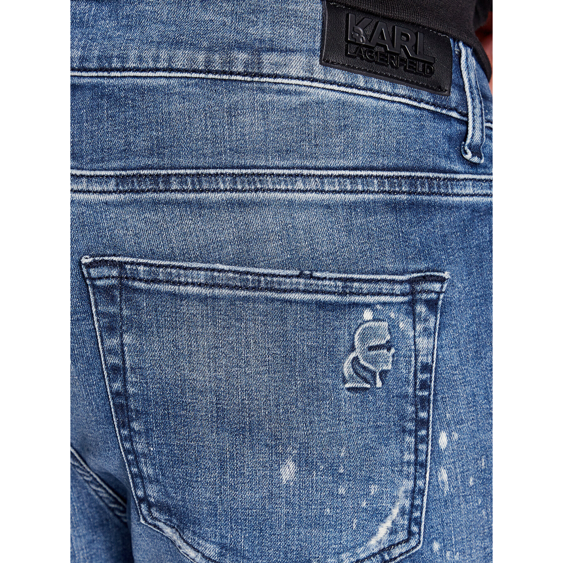 KARL LAGERFELD Jeansy 265801 534832 Tmavomodrá Slim Fit - Pepit.cz