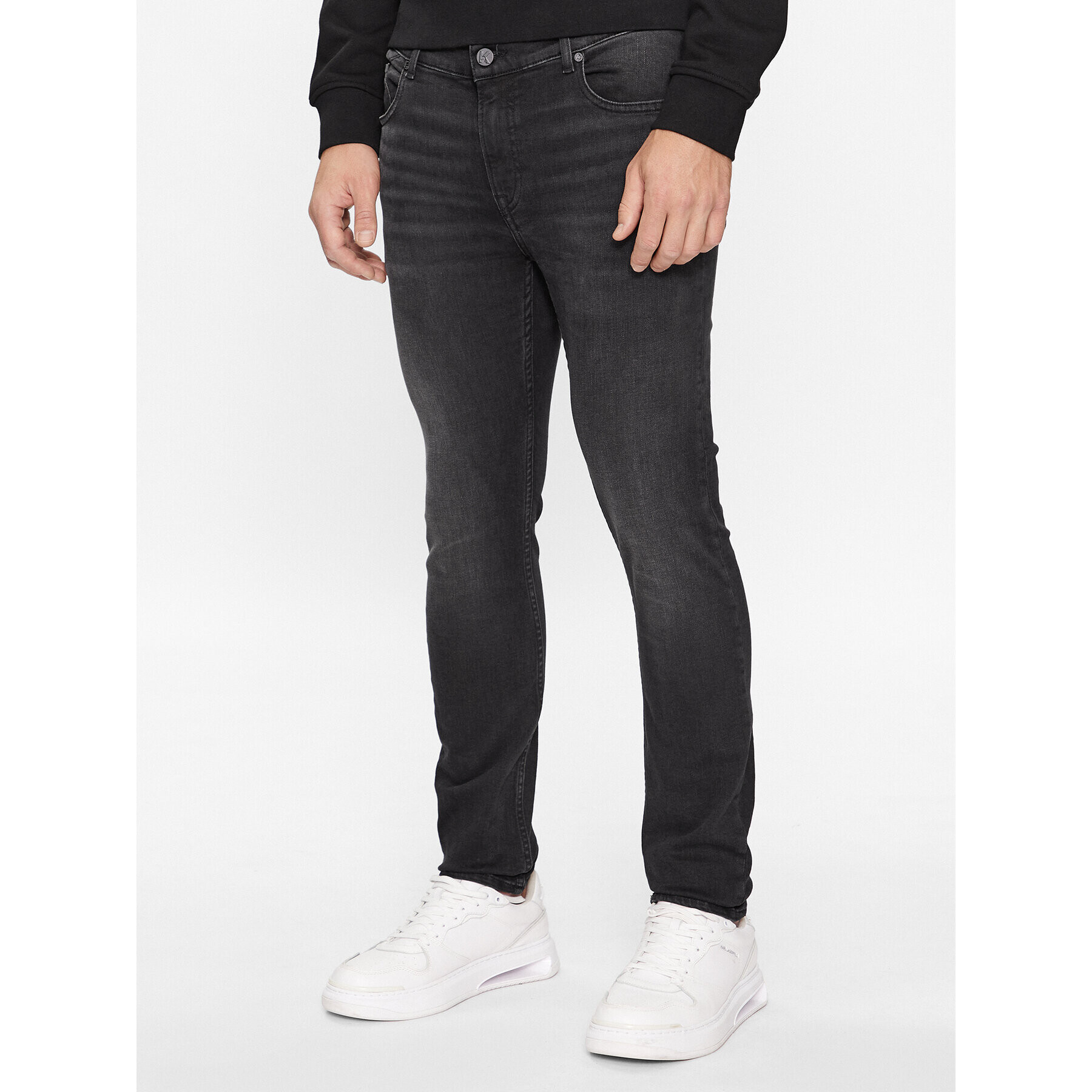 KARL LAGERFELD Jeansy 265801 534835 Černá Slim Fit - Pepit.cz