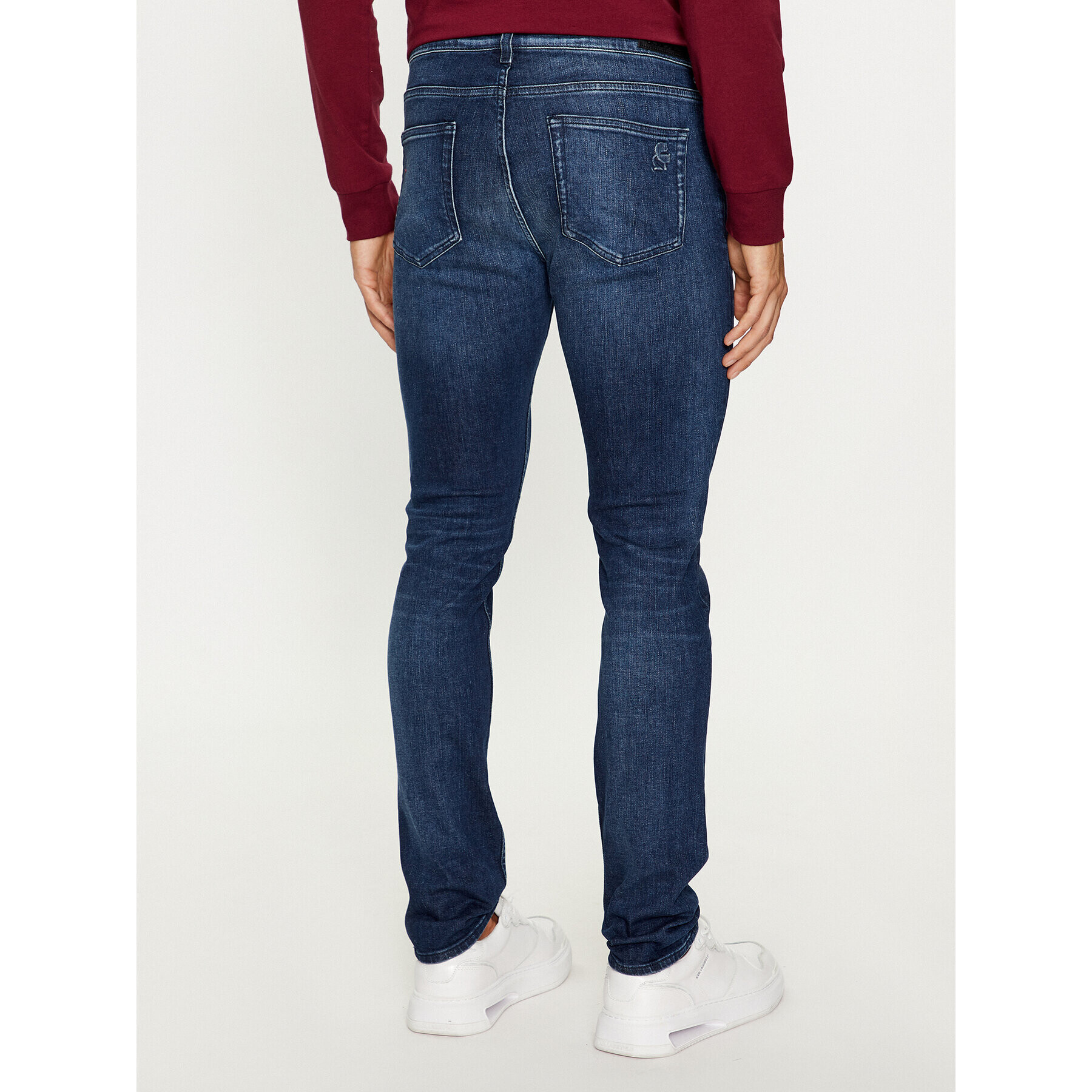 KARL LAGERFELD Jeansy 265801 534835 Tmavomodrá Slim Fit - Pepit.cz