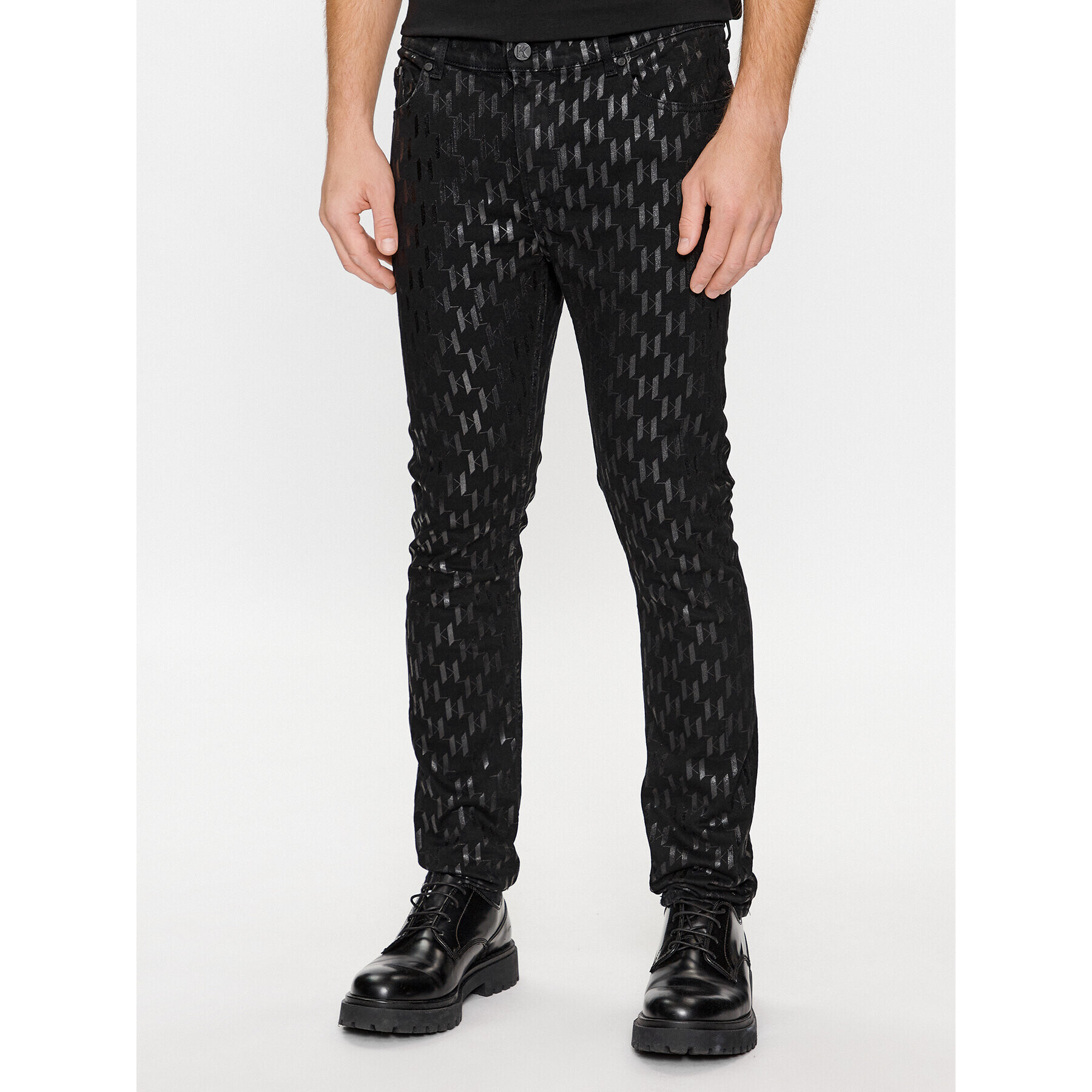 KARL LAGERFELD Jeansy 265801 534859 Černá Slim Fit - Pepit.cz