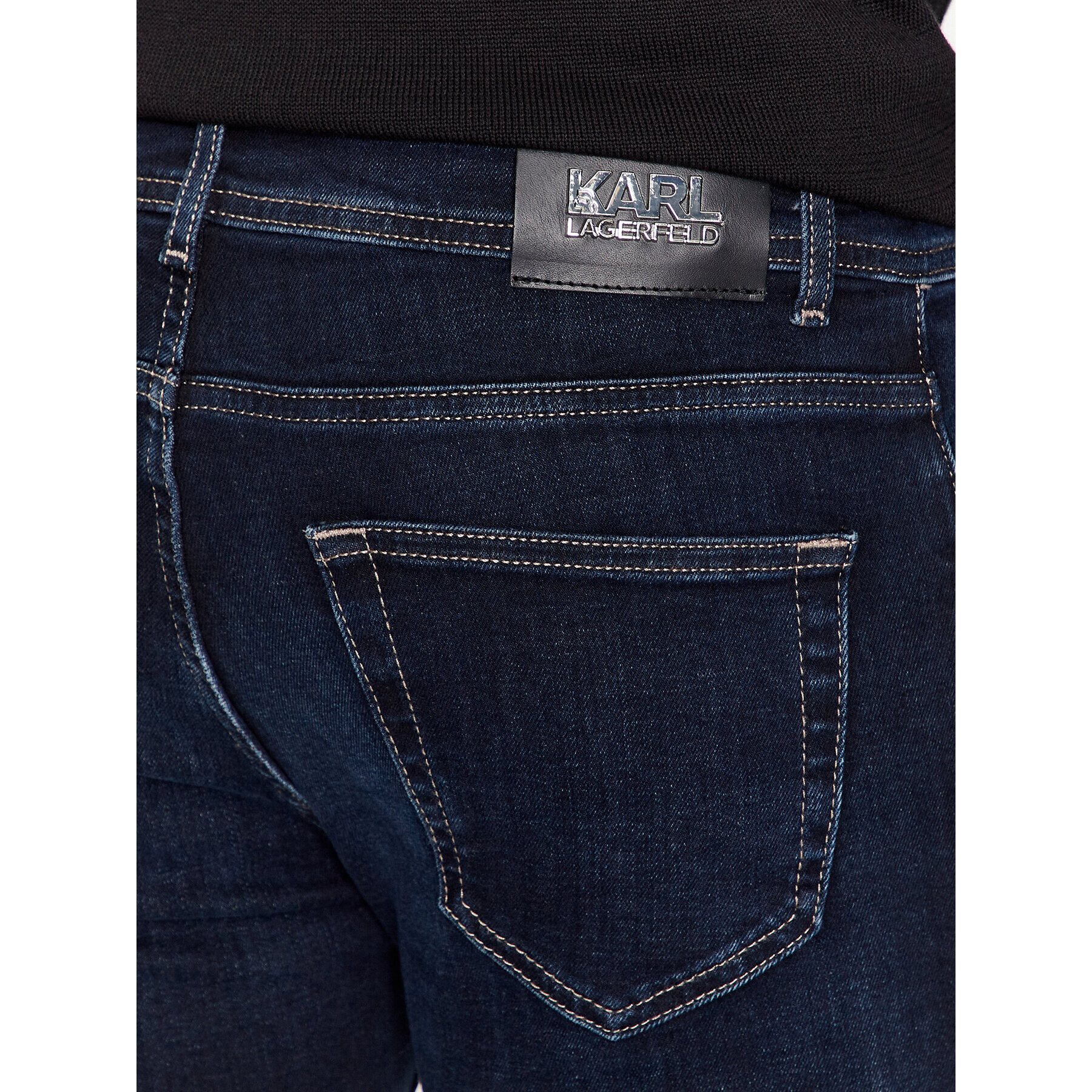 KARL LAGERFELD Jeansy 265840 500830 Tmavomodrá Slim Fit - Pepit.cz