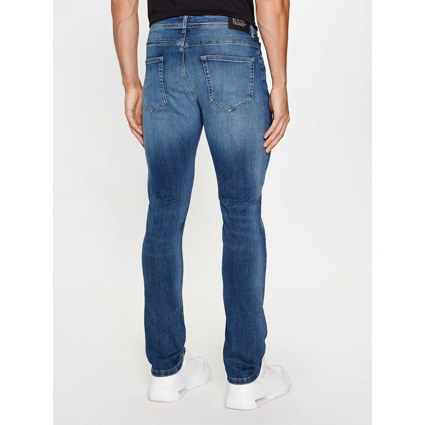 KARL LAGERFELD Jeansy 265840 500830 Tmavomodrá Slim Fit - Pepit.cz