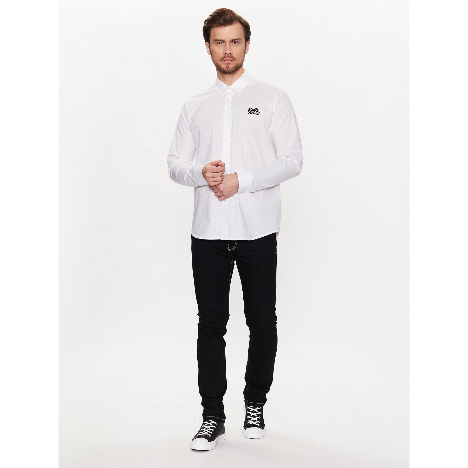 KARL LAGERFELD Jeansy 265840 531830 Černá Regular Fit - Pepit.cz