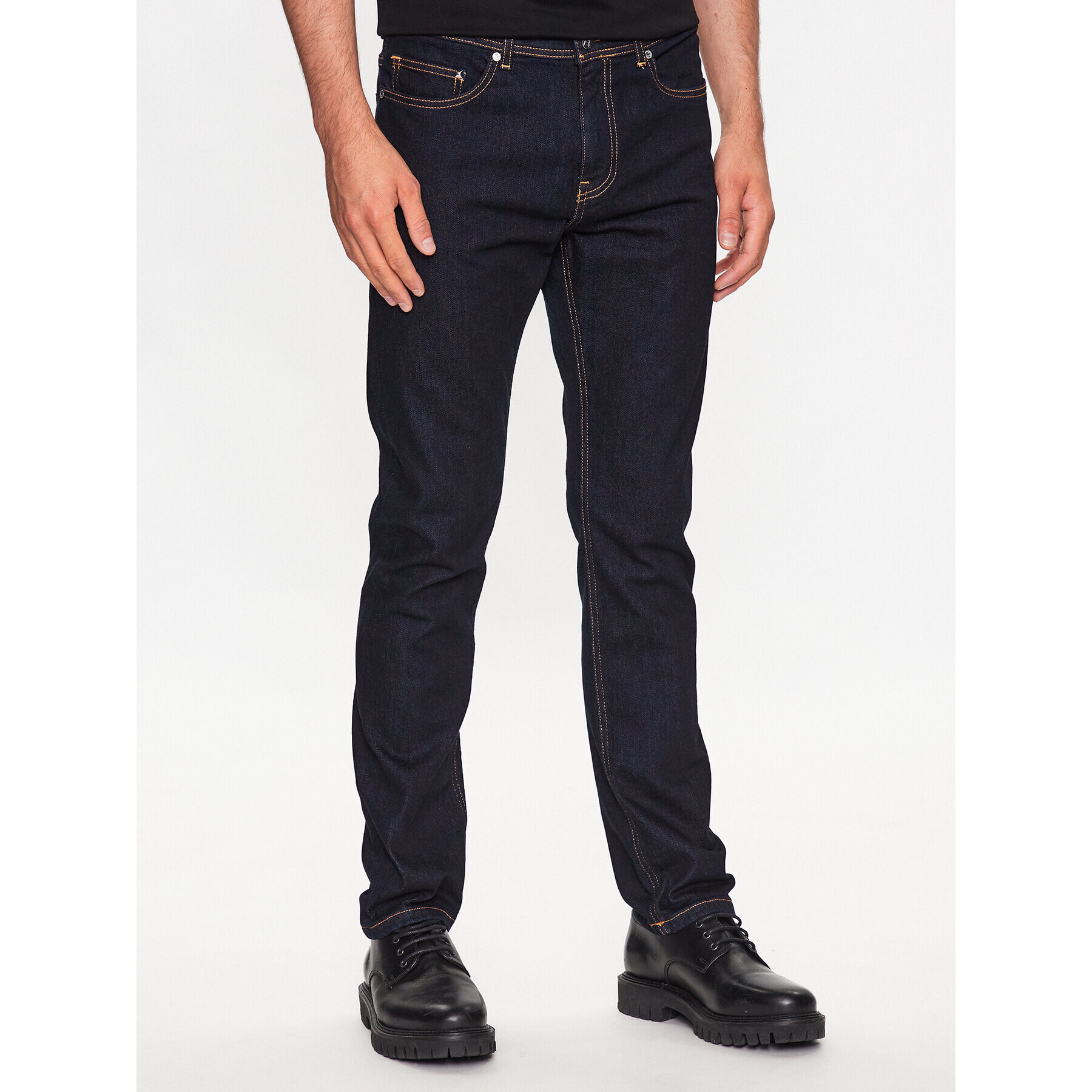 KARL LAGERFELD Jeansy 265840 532857 Tmavomodrá Regular Fit - Pepit.cz