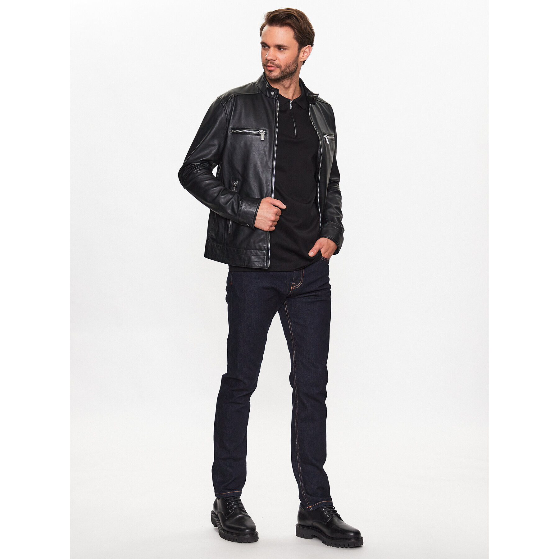 KARL LAGERFELD Jeansy 265840 532857 Tmavomodrá Regular Fit - Pepit.cz