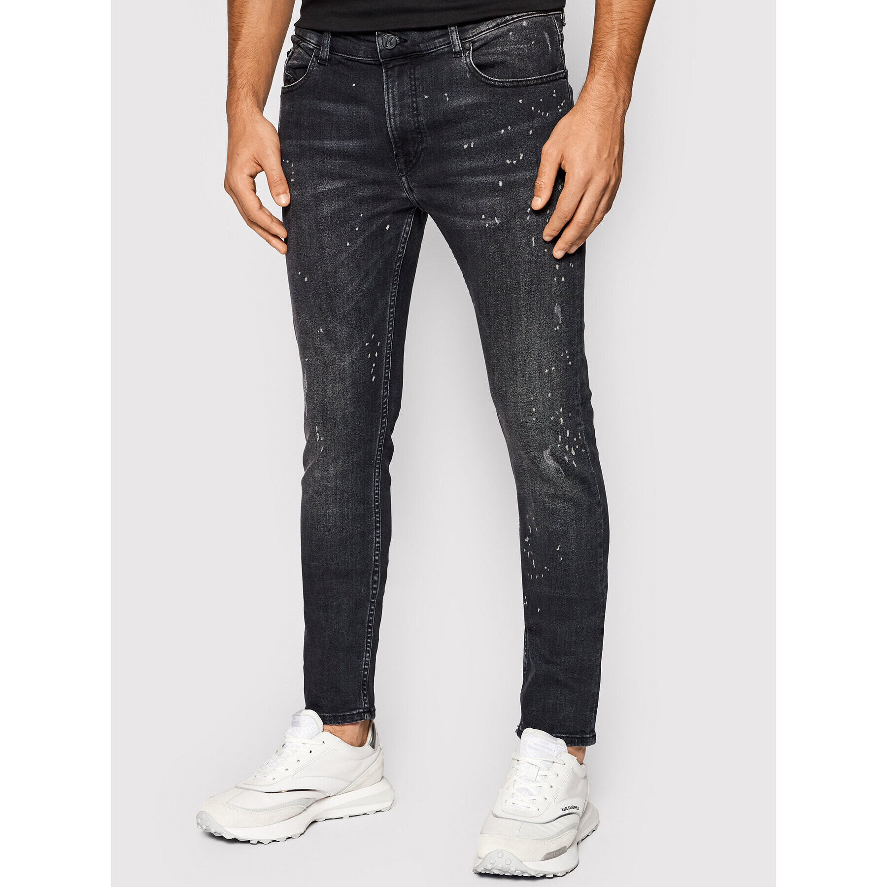 KARL LAGERFELD Jeansy 5-Pocket 265801 512832 Černá Slim Fit - Pepit.cz