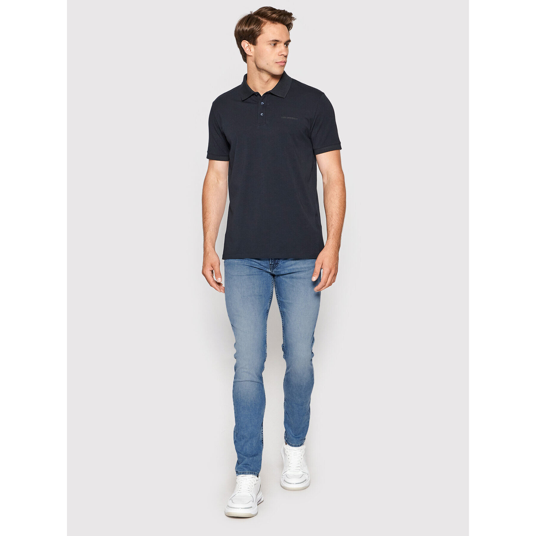 KARL LAGERFELD Jeansy 5-Pocket 265801 521833 Modrá Slim Fit - Pepit.cz