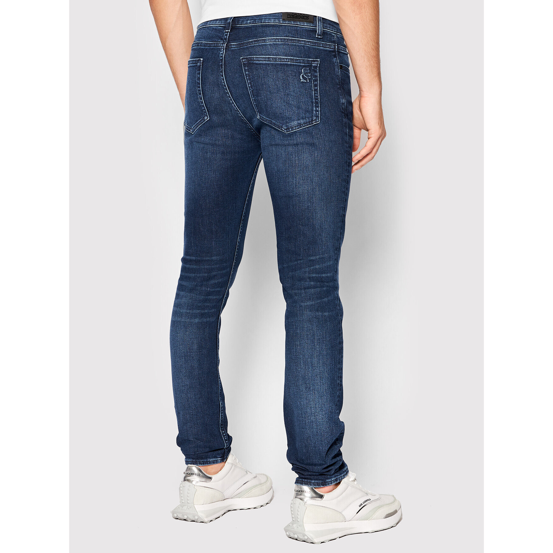 KARL LAGERFELD Jeansy 5-Pocket 265801 521835 Tmavomodrá Slim Fit - Pepit.cz