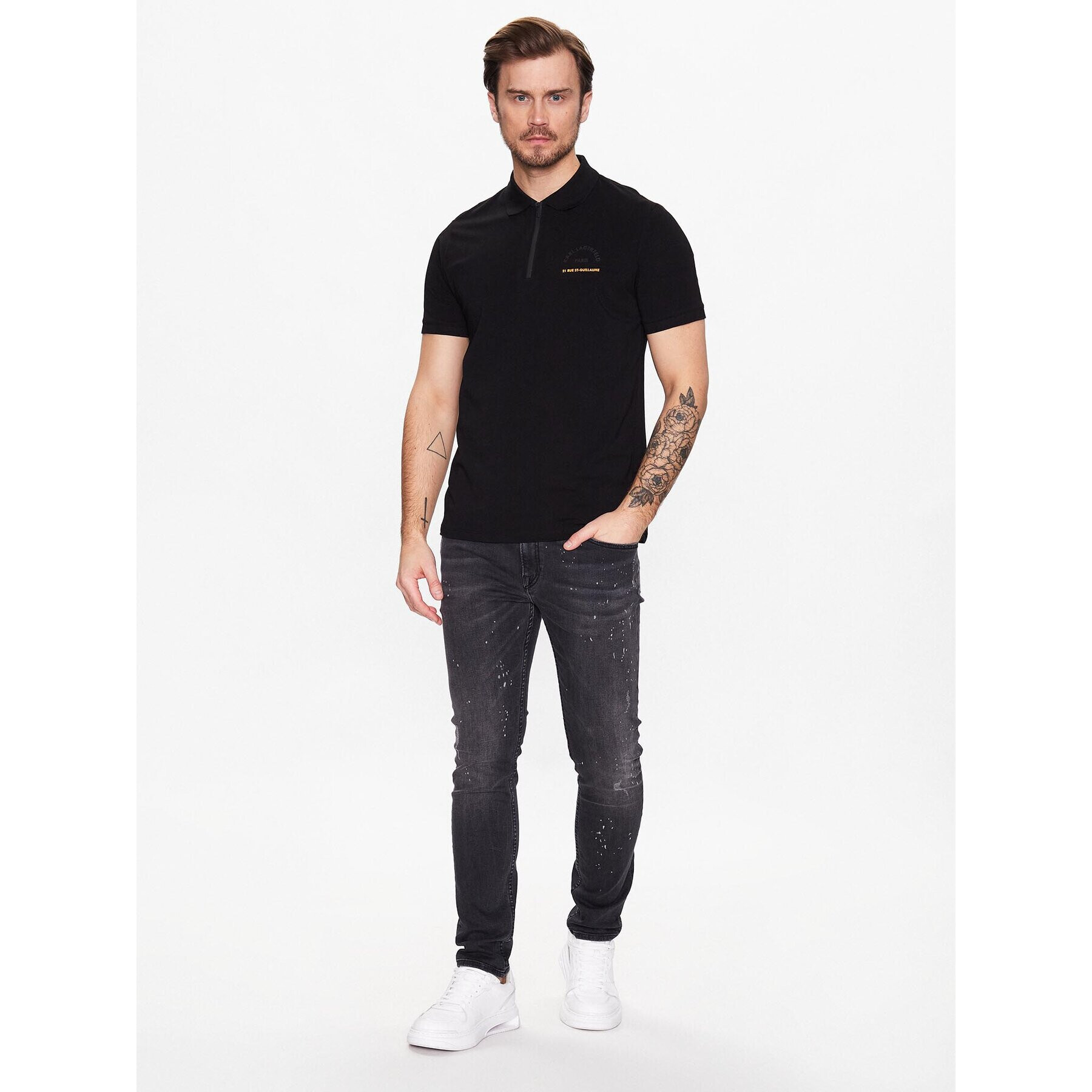 KARL LAGERFELD Jeansy 5-Pocket 265801 524832 Černá Slim Fit - Pepit.cz