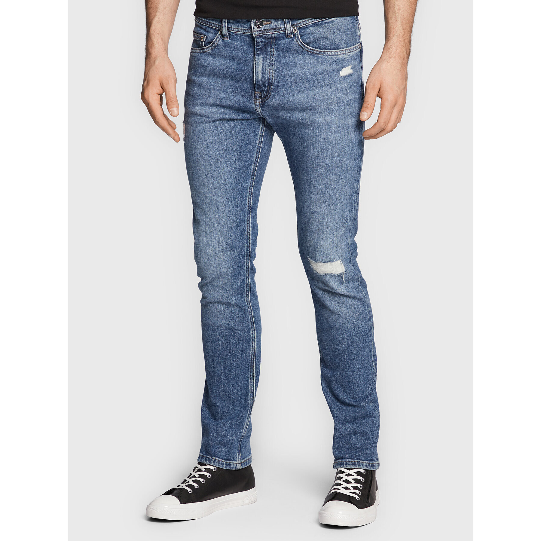 KARL LAGERFELD Jeansy 5-Pocket 265840 524856 Modrá Regular Fit - Pepit.cz