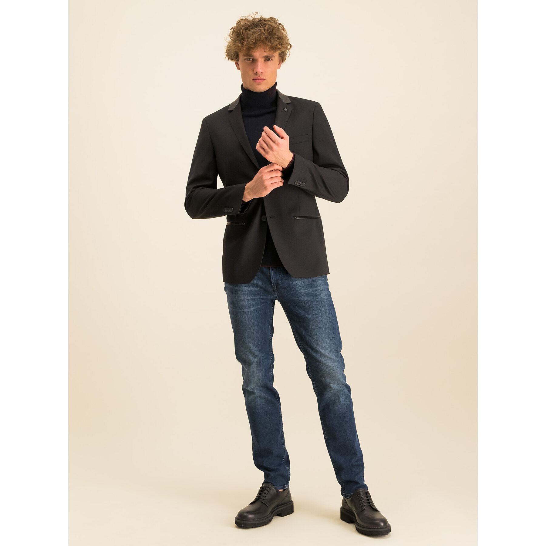 KARL LAGERFELD Jeansy Slim Fit 265801 592835 Tmavomodrá Slim Fit - Pepit.cz