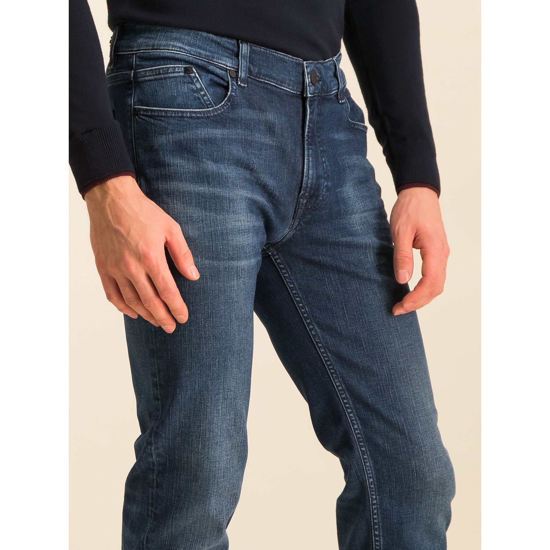 KARL LAGERFELD Jeansy Slim Fit 265801 592835 Tmavomodrá Slim Fit - Pepit.cz