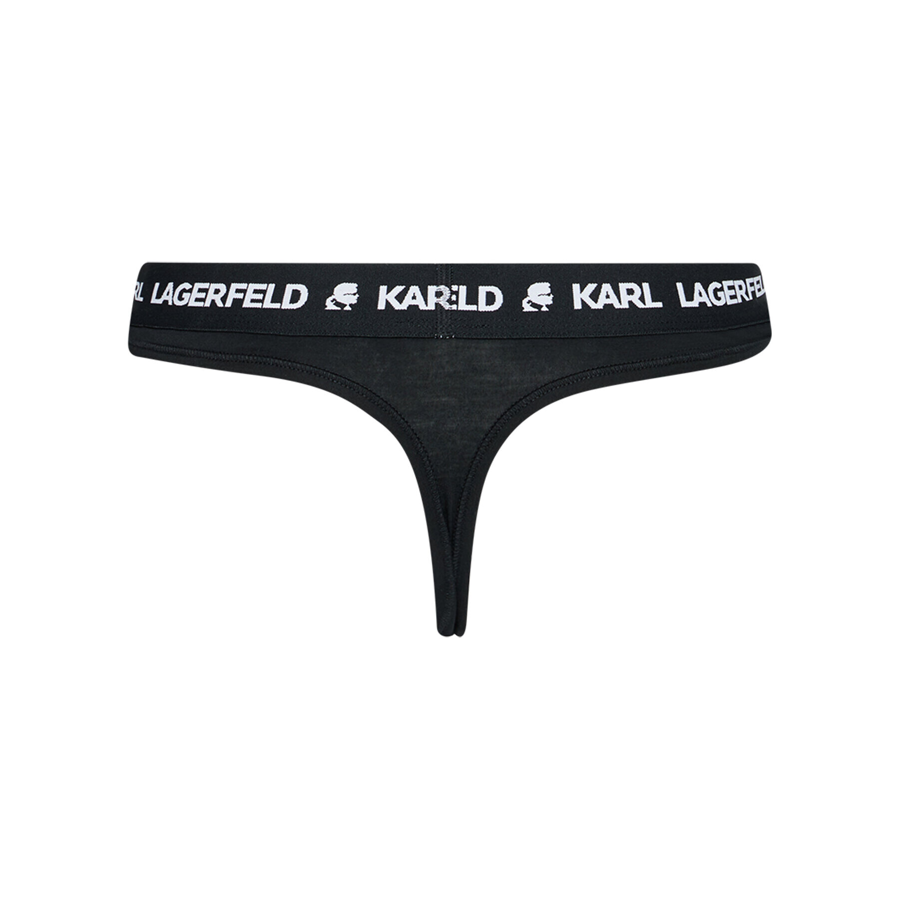 KARL LAGERFELD Kalhotky string Logo 211W2110 Černá - Pepit.cz