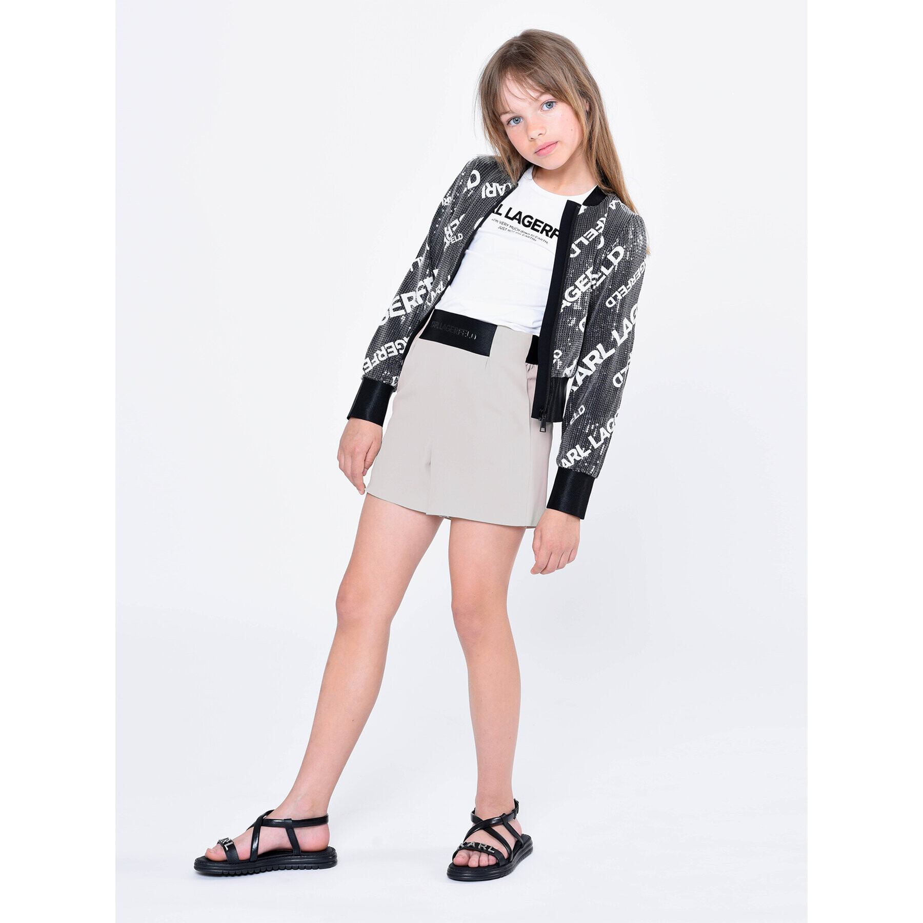 Karl Lagerfeld Kids Bunda bomber Z16148 D Černá Regular Fit - Pepit.cz