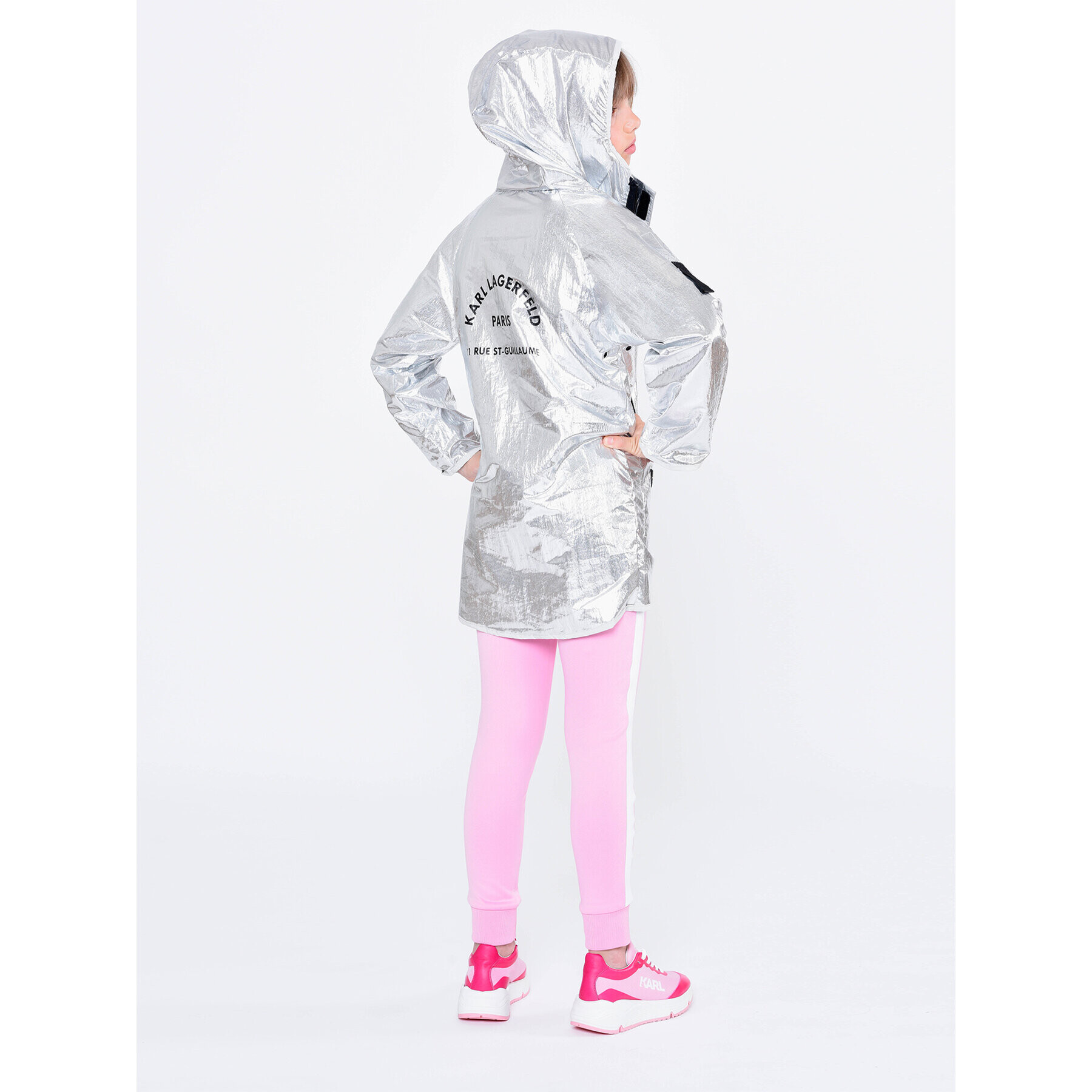 Karl Lagerfeld Kids Bunda pro přechodné období Z16149 D Šedá Regular Fit - Pepit.cz