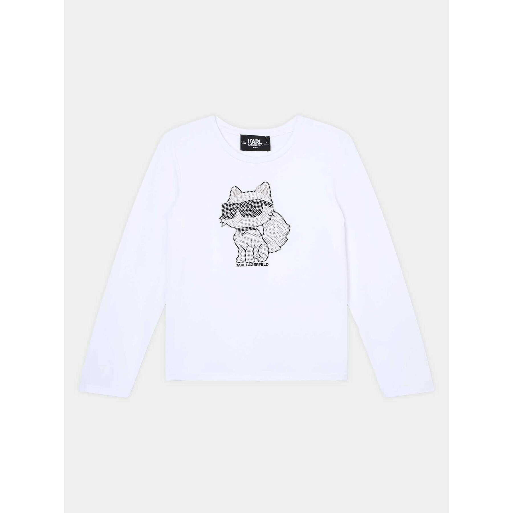 Karl Lagerfeld Kids Halenka Z15444 D Bílá Regular Fit - Pepit.cz