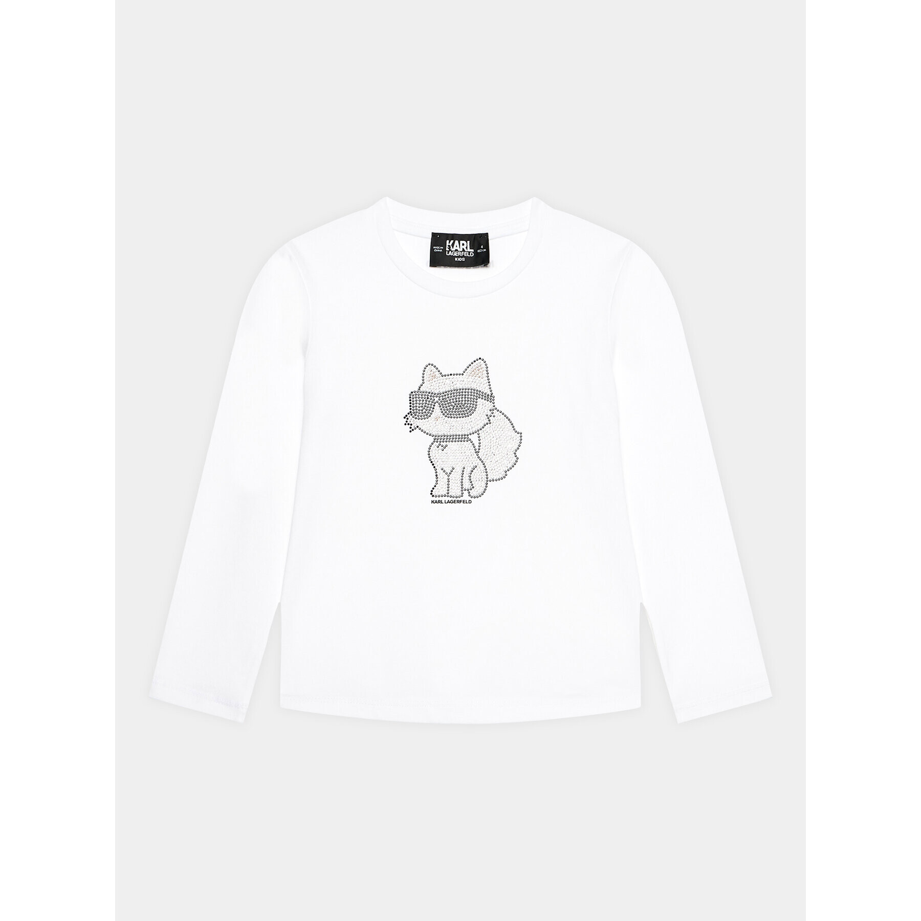 Karl Lagerfeld Kids Halenka Z15444 M Bílá Regular Fit - Pepit.cz