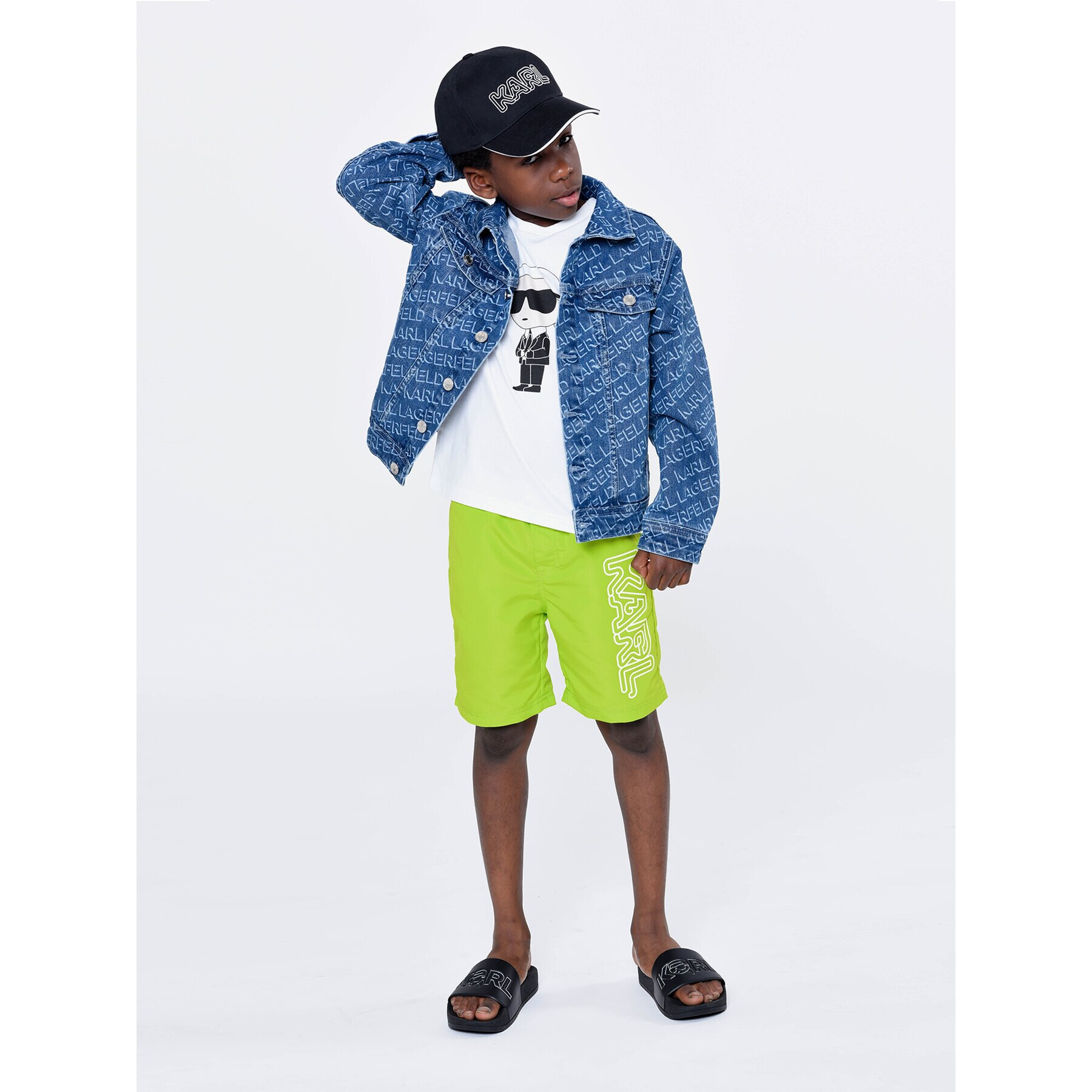 Karl Lagerfeld Kids Jeansová bunda Z26101 D Tmavomodrá Regular Fit - Pepit.cz