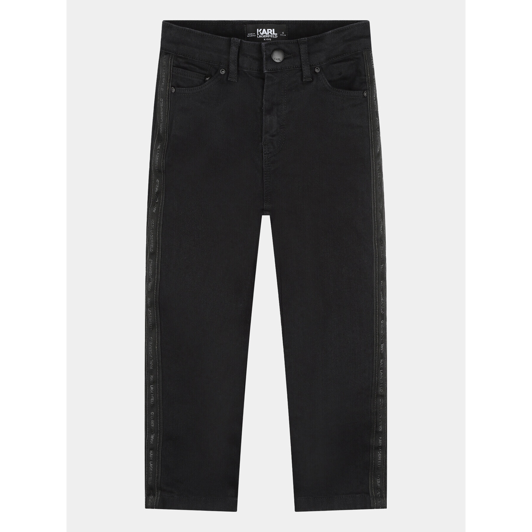 Karl Lagerfeld Kids Jeansy Z14217 D Černá Mom Fit - Pepit.cz