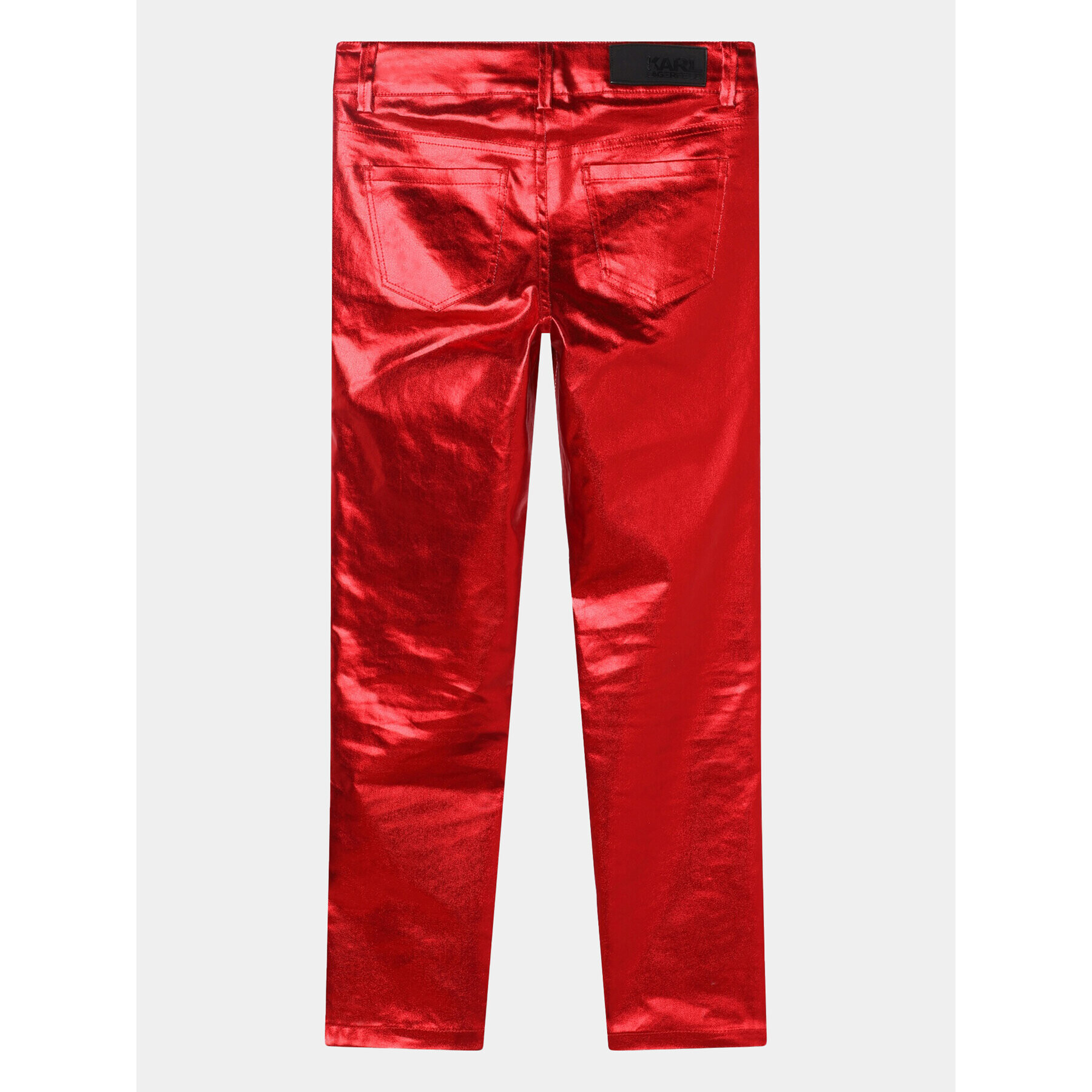 Karl Lagerfeld Kids Kalhoty z materiálu Z14219 D Červená Skinny Fit - Pepit.cz