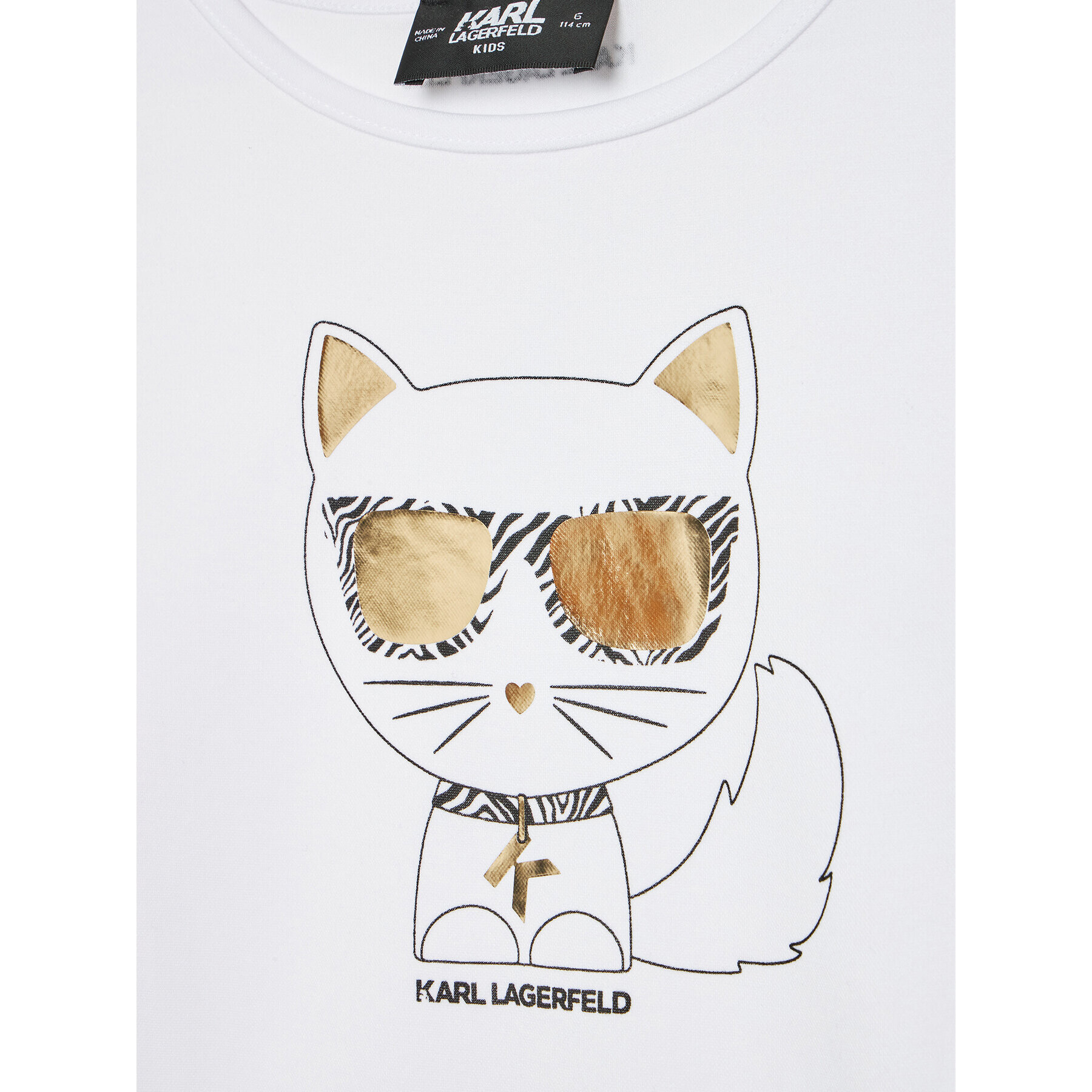 Karl Lagerfeld Kids Každodenní šaty Z12202 M Bílá Regular Fit - Pepit.cz