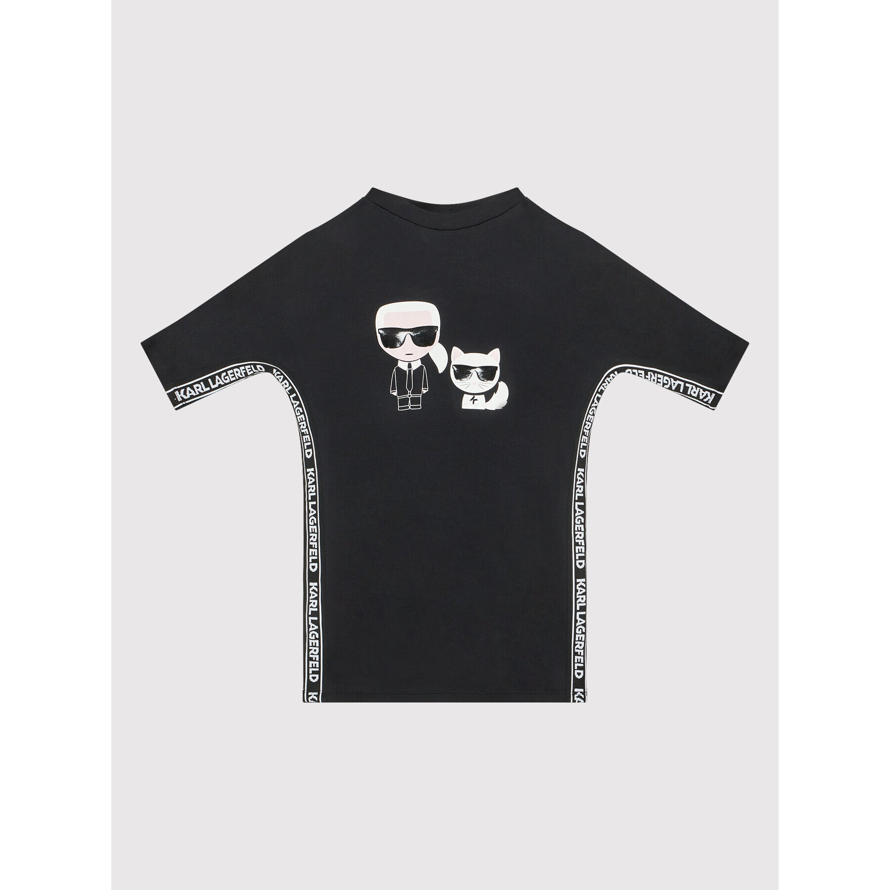 Karl Lagerfeld Kids Každodenní šaty Z12203 S Černá Regular Fit - Pepit.cz