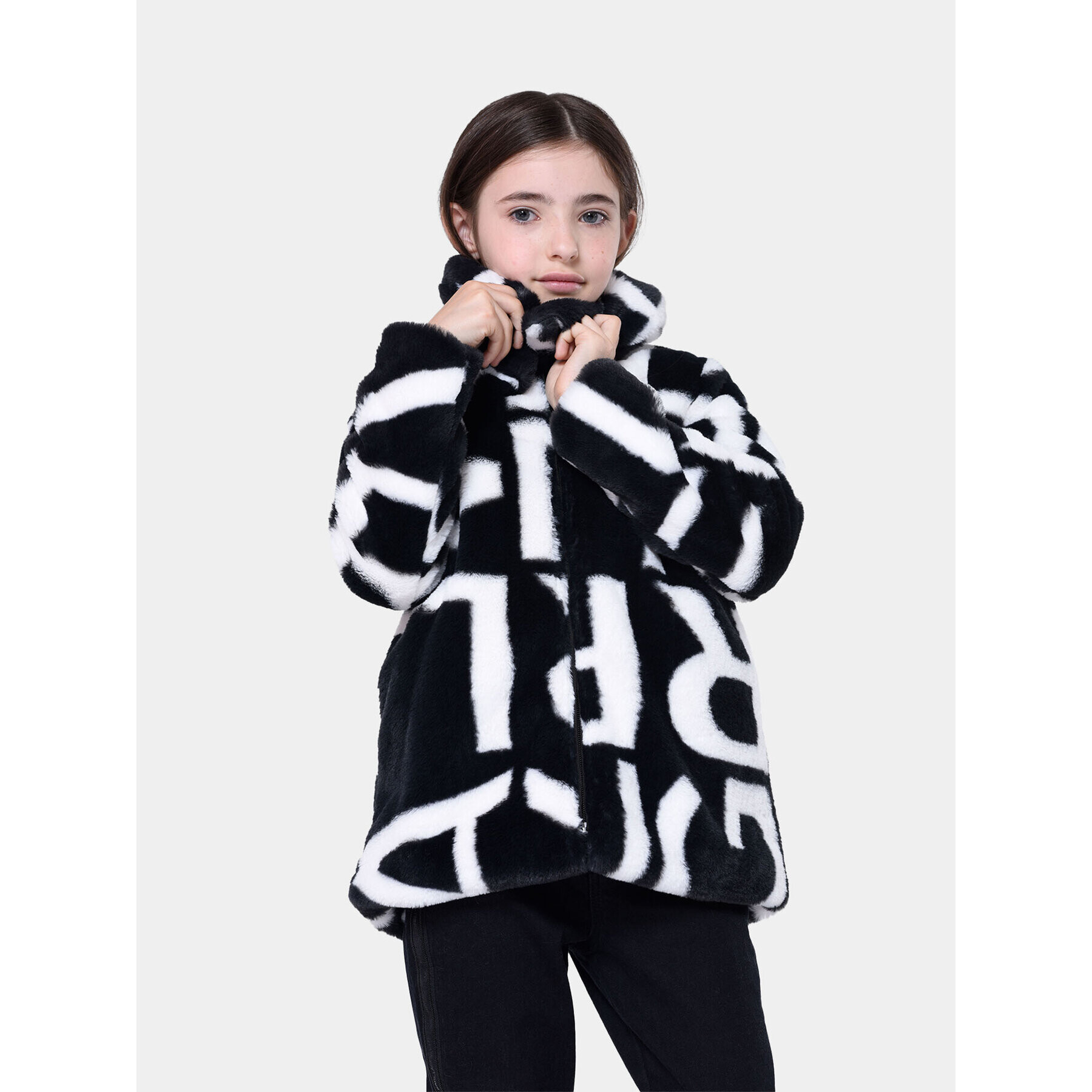 Karl Lagerfeld Kids Kožešina Z16168 D Černá Regular Fit - Pepit.cz