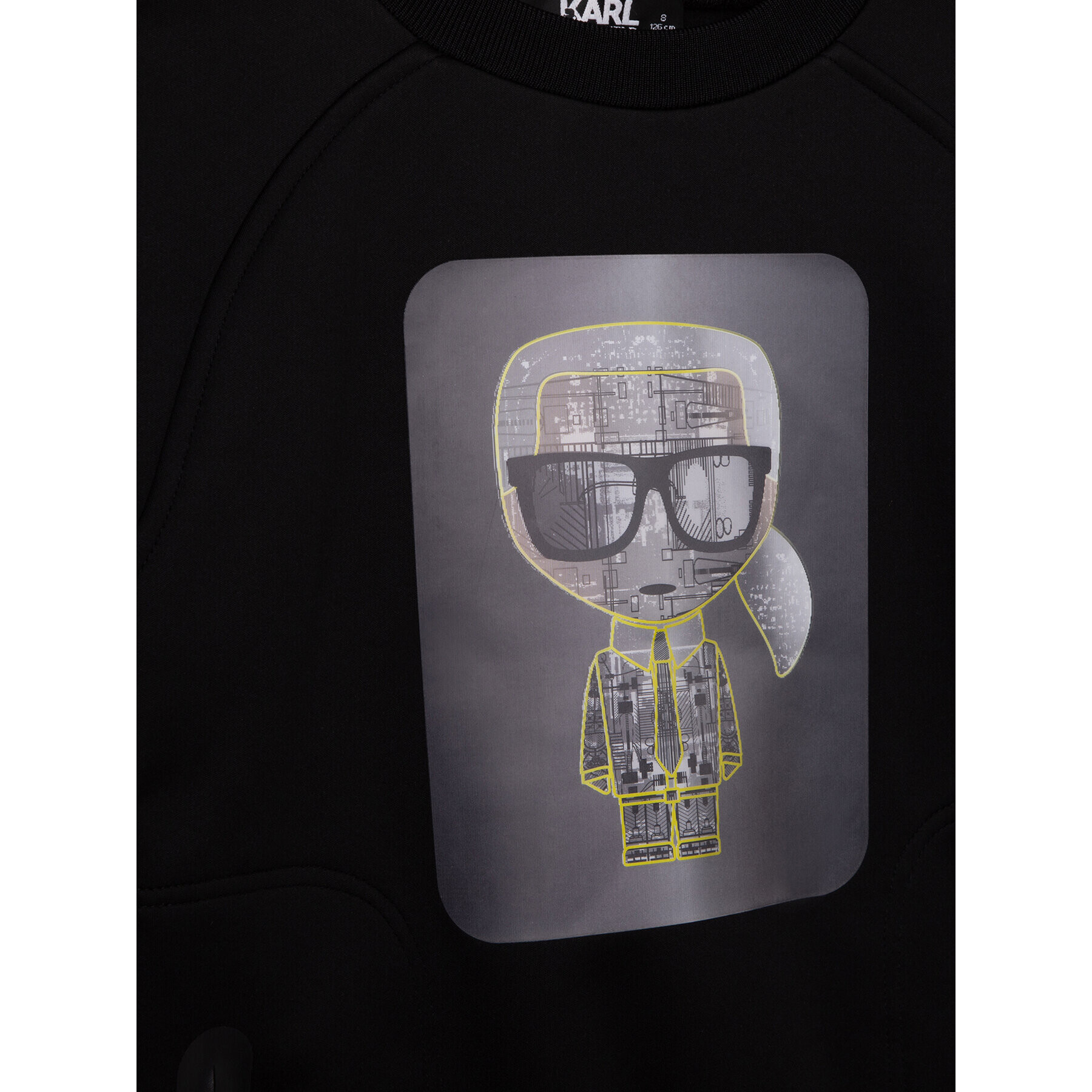 Karl Lagerfeld Kids Mikina Z25375 S Černá Regular Fit - Pepit.cz