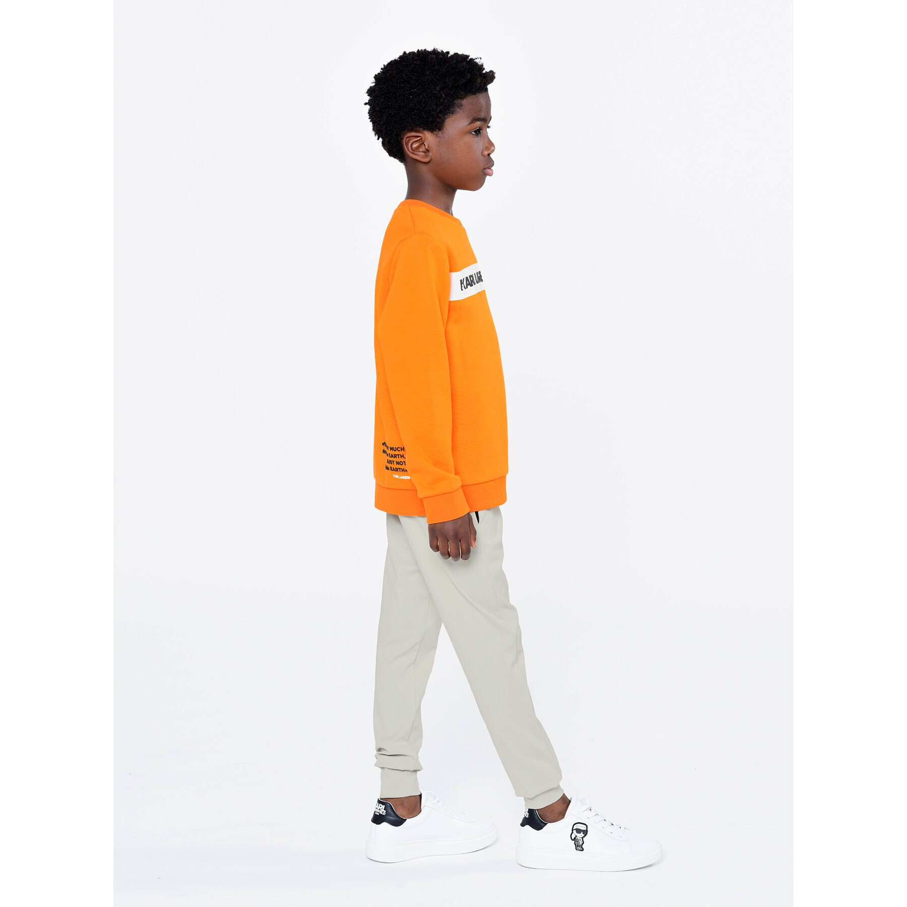 Karl Lagerfeld Kids Mikina Z25402 S Oranžová Regular Fit - Pepit.cz