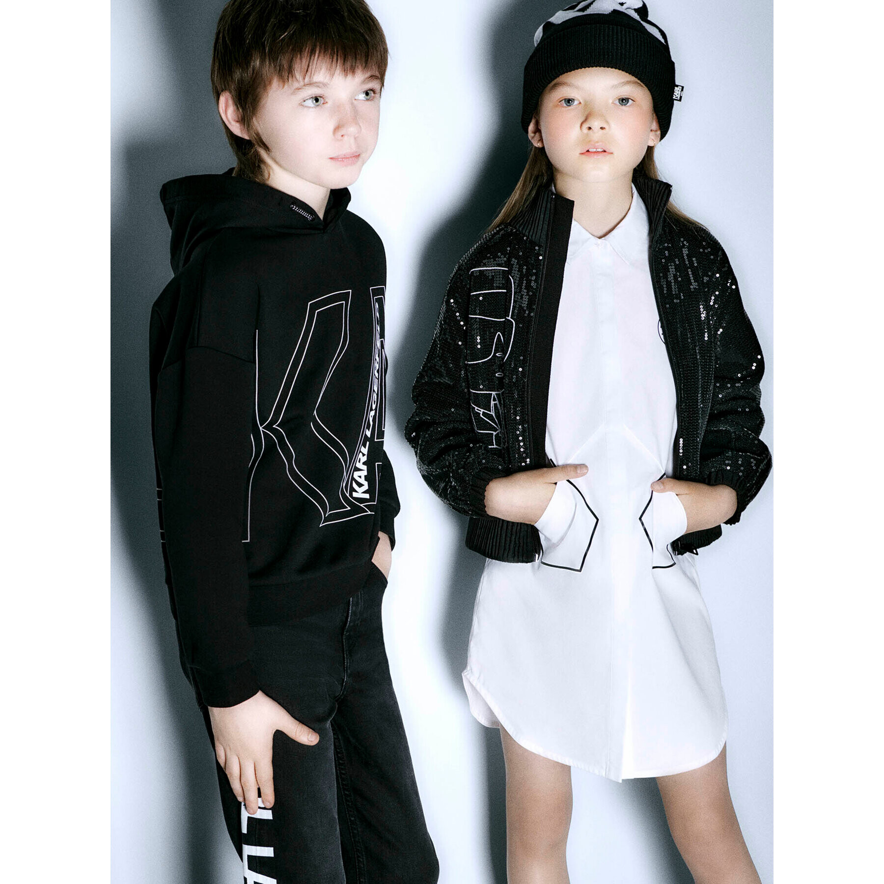 Karl Lagerfeld Kids Mikina Z25431 D Černá Regular Fit - Pepit.cz