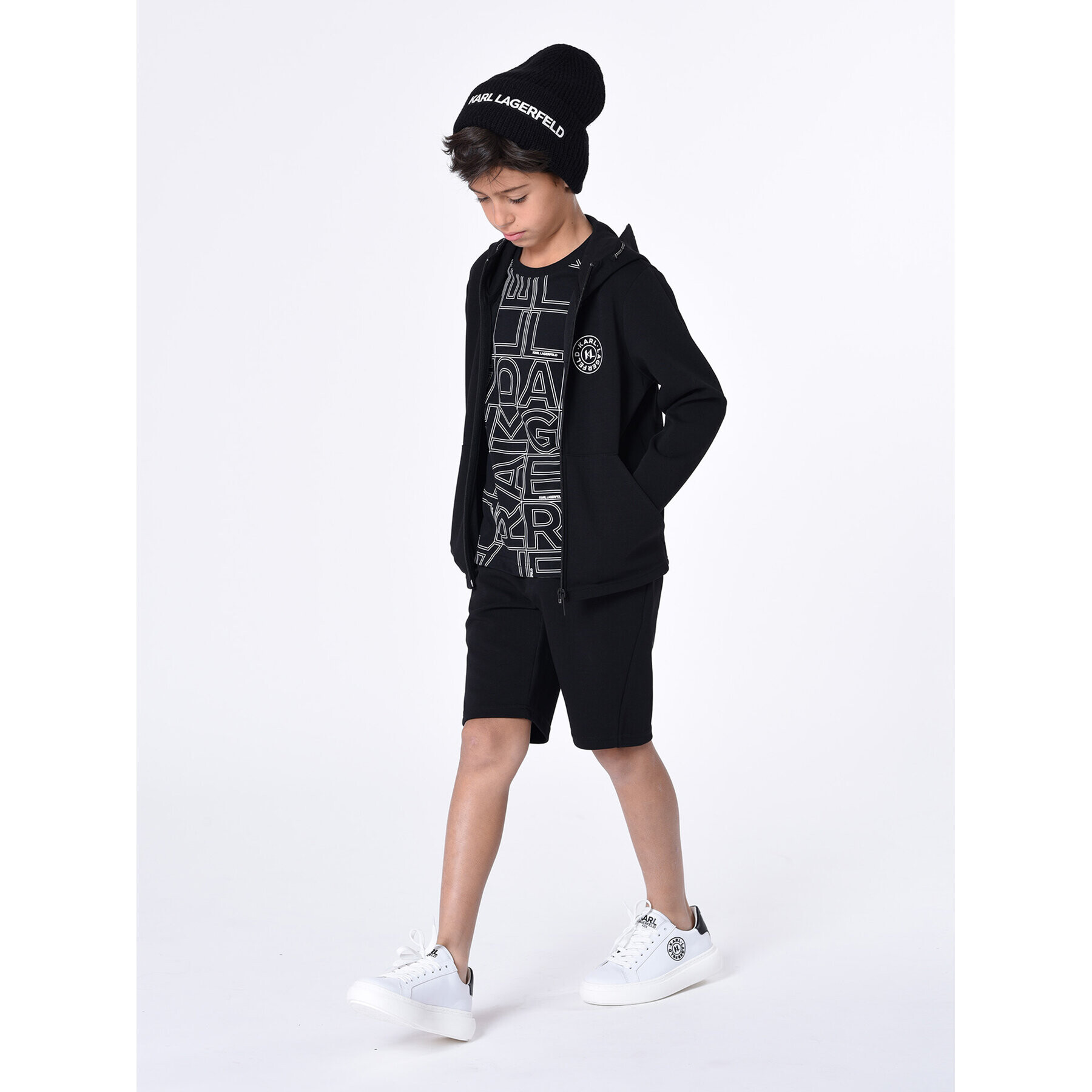 Karl Lagerfeld Kids Mikina Z25438 D Černá Regular Fit - Pepit.cz