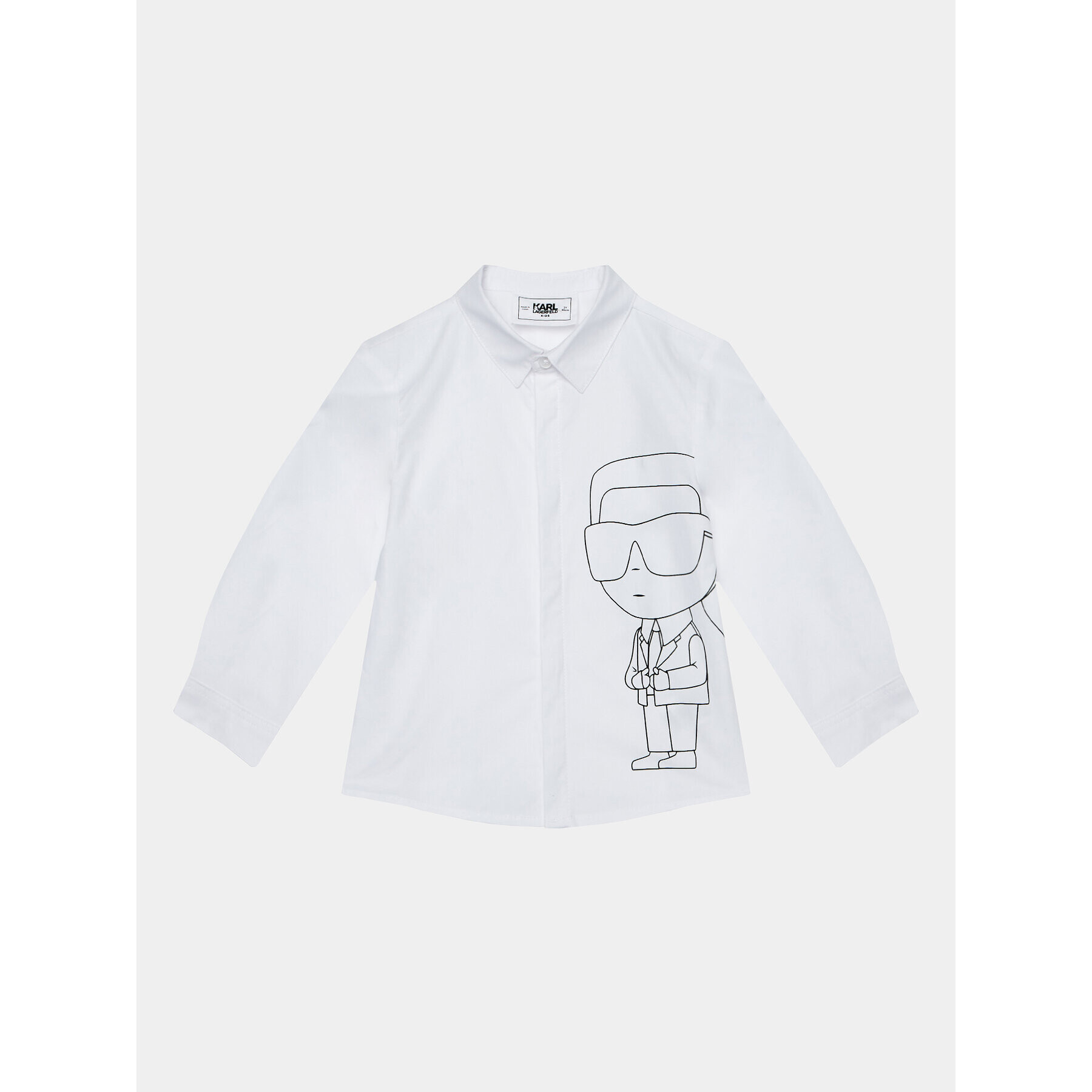 Karl Lagerfeld Kids Sada košile a sportovní šortky Z98149 S Černá Regular Fit - Pepit.cz