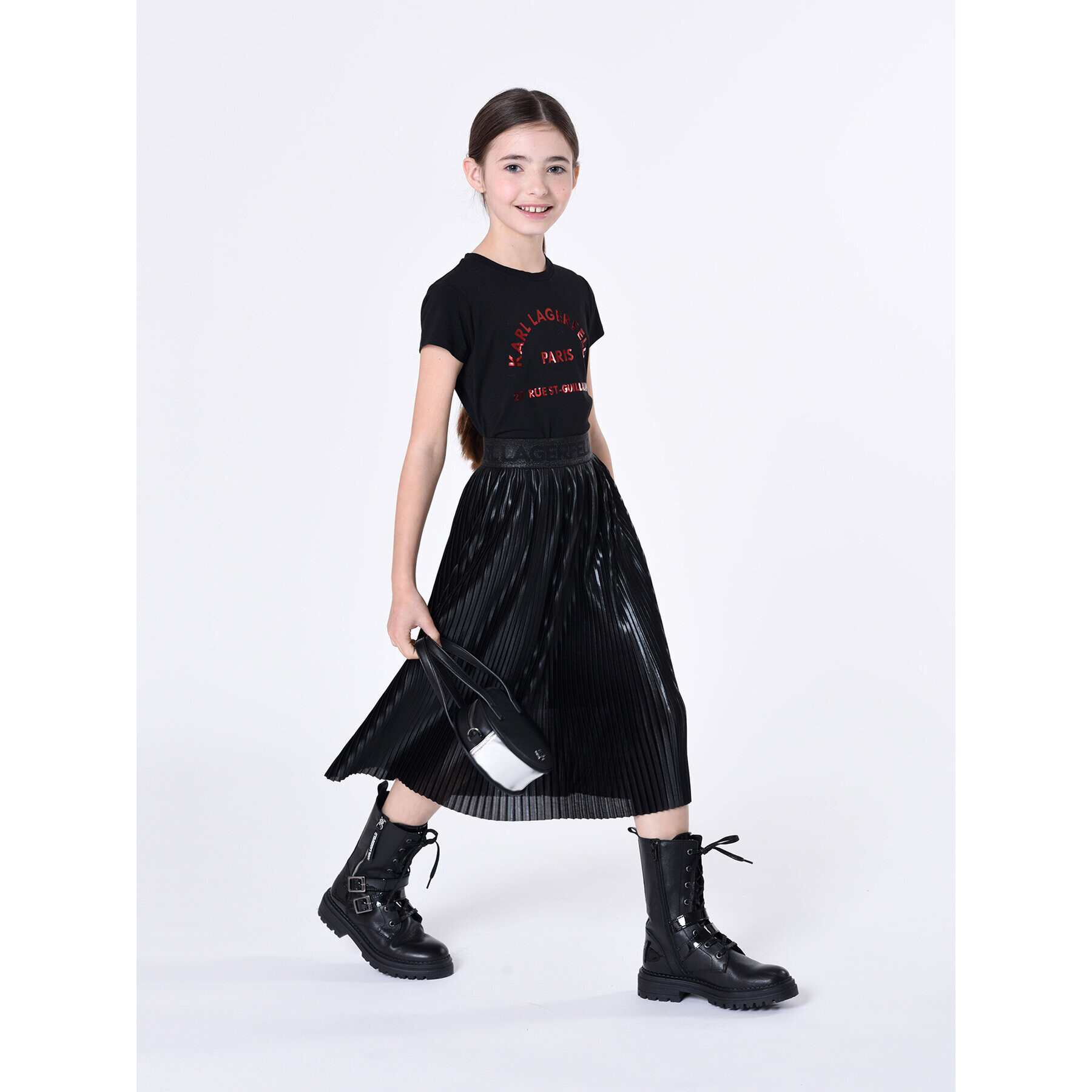 Karl Lagerfeld Kids Sukně Z13093 D Černá Regular Fit - Pepit.cz