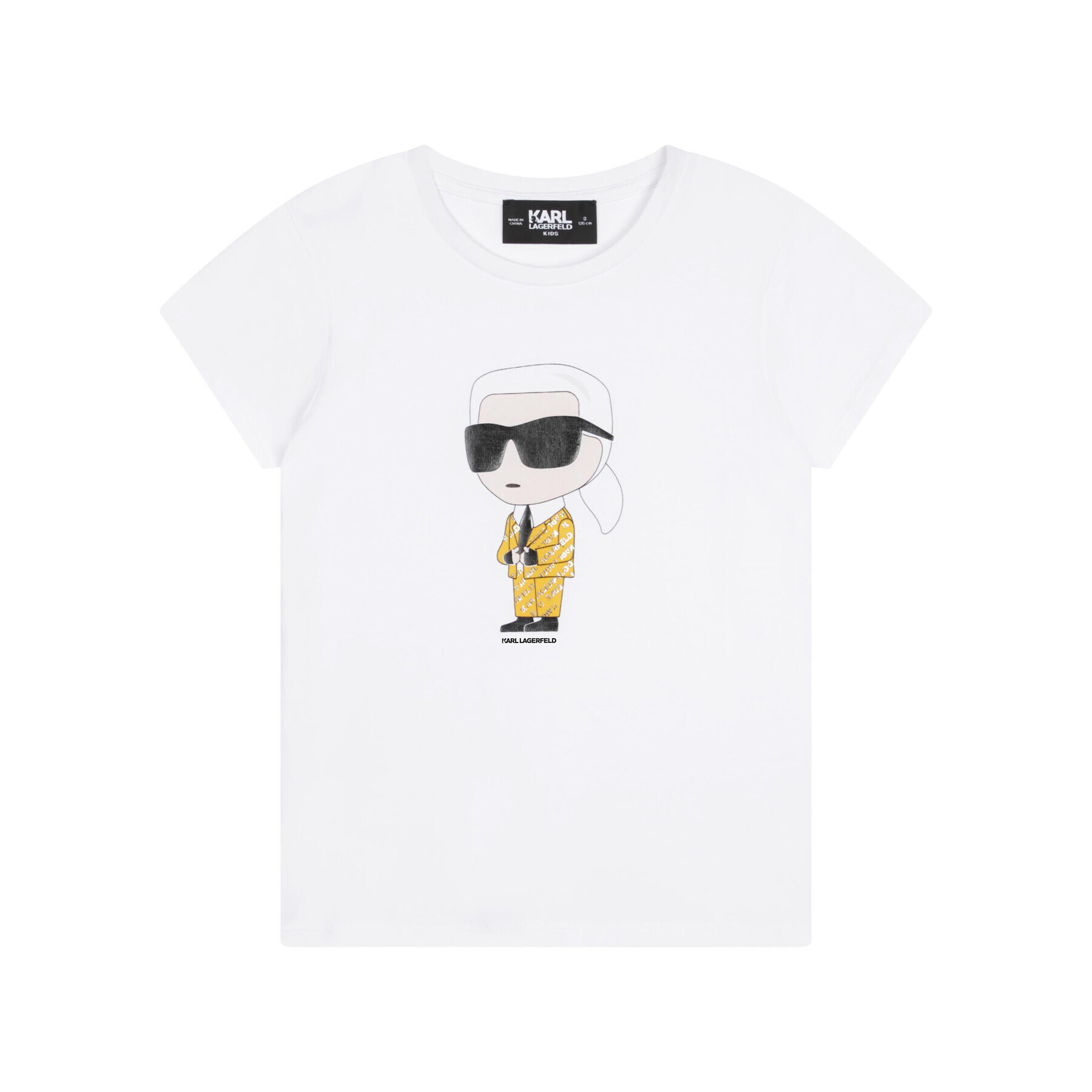 Karl Lagerfeld Kids T-Shirt Z15417 S Bílá Regular Fit - Pepit.cz