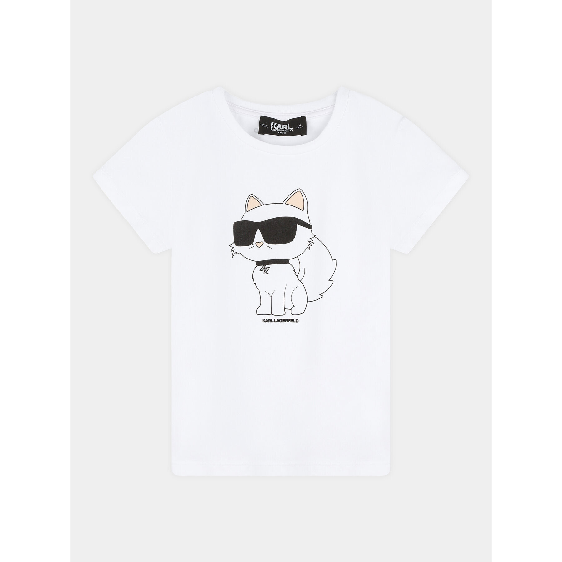 Karl Lagerfeld Kids T-Shirt Z15437 D Bílá Regular Fit - Pepit.cz