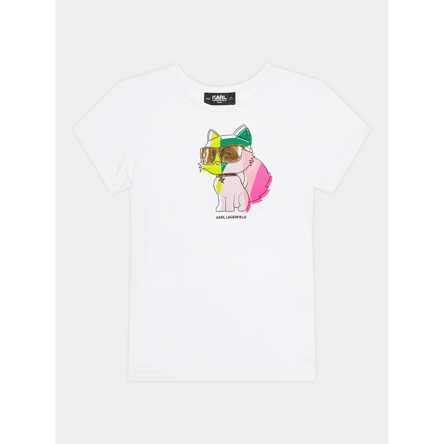 Karl Lagerfeld Kids T-Shirt Z15439 M Bílá Regular Fit - Pepit.cz